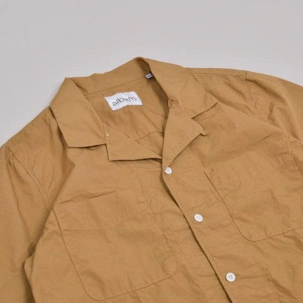 Albam SS Reverse Collar Shirt - Tobacco - Image 2