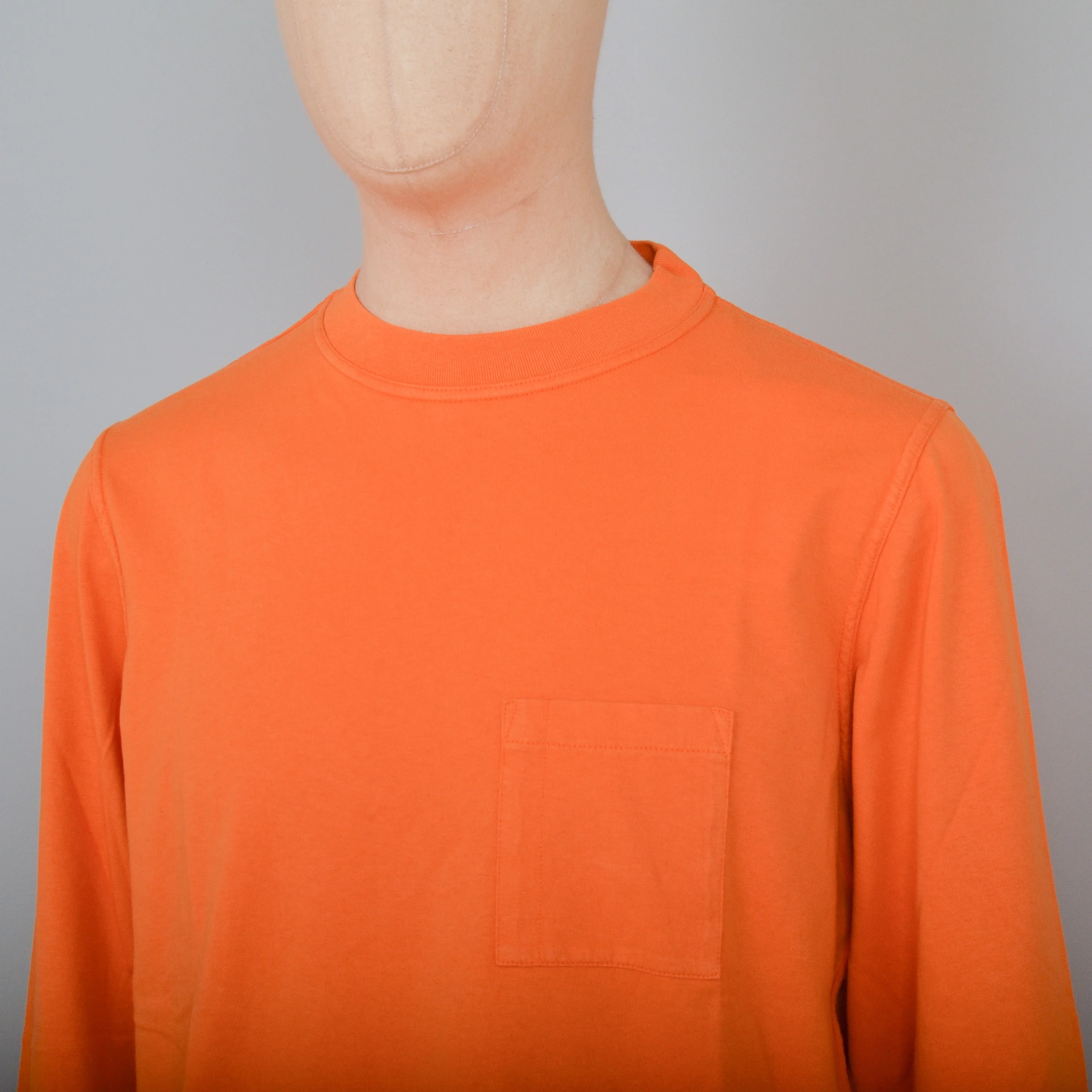 Albam Workwear LS T-Shirt - Bright Orange - Image 2