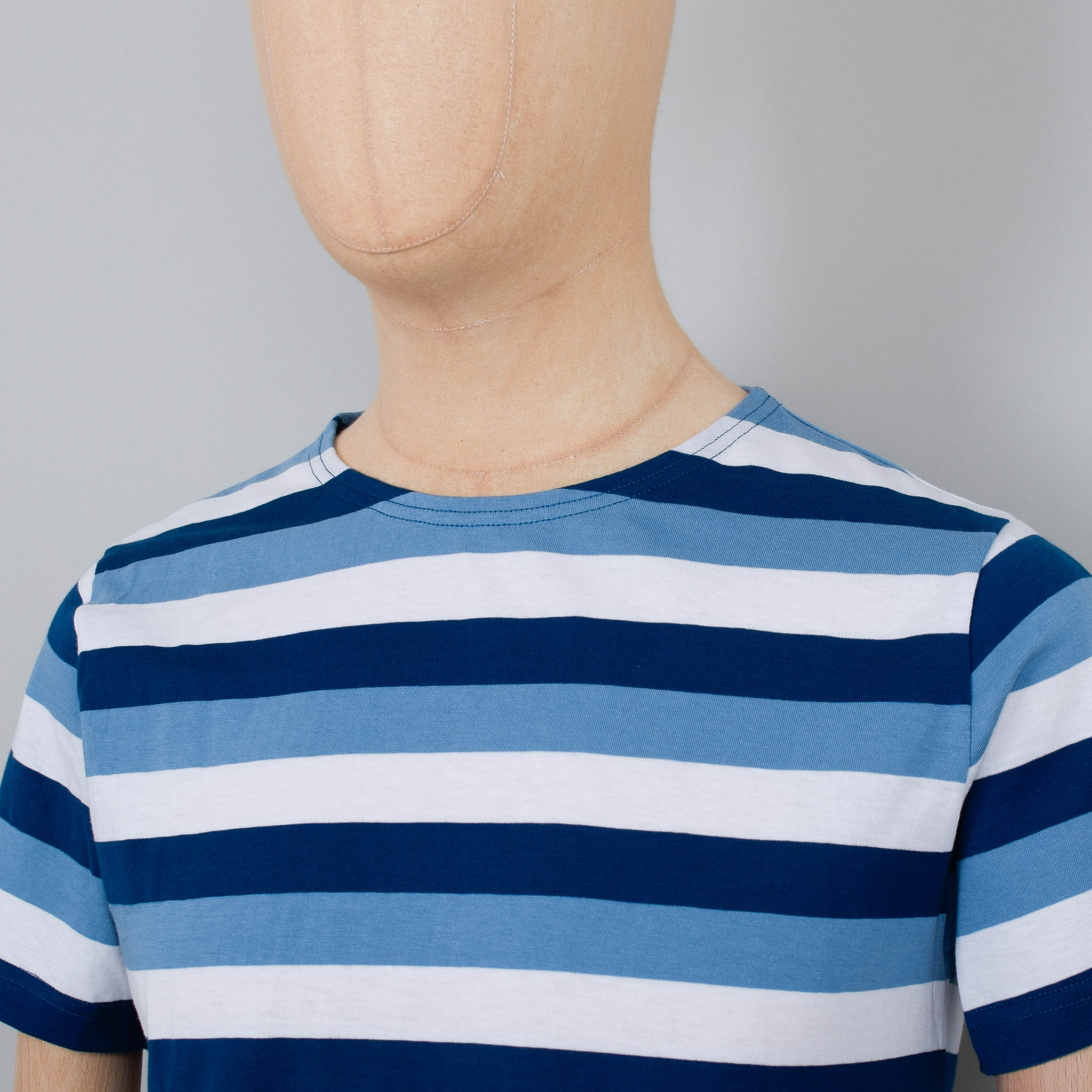 Armor Lux Short Sleeve Sailor T-Shirt - Blue Stripe - Image 2