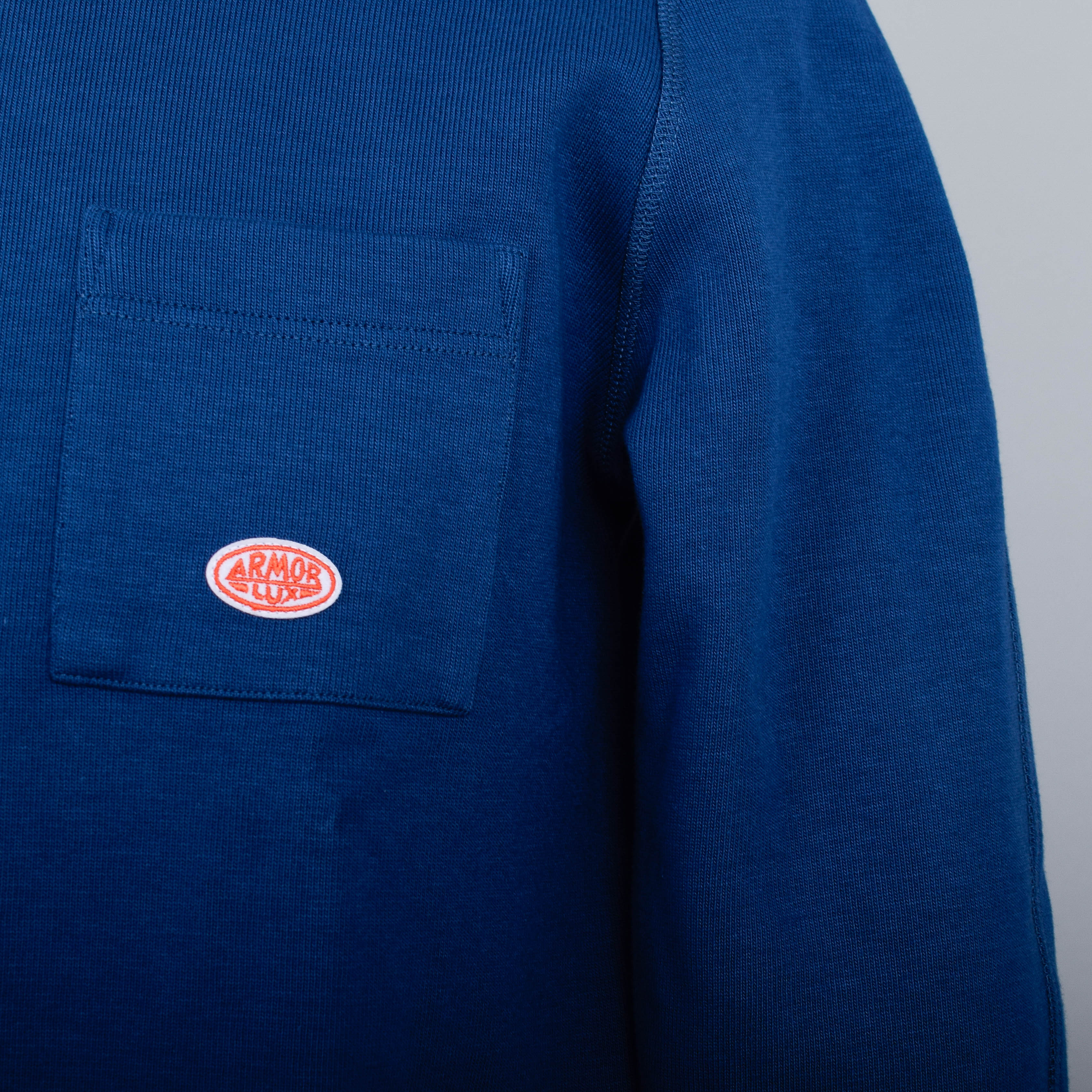 Armor Lux Sweatshirt With Pocket -Libeccio Blue - Image 3