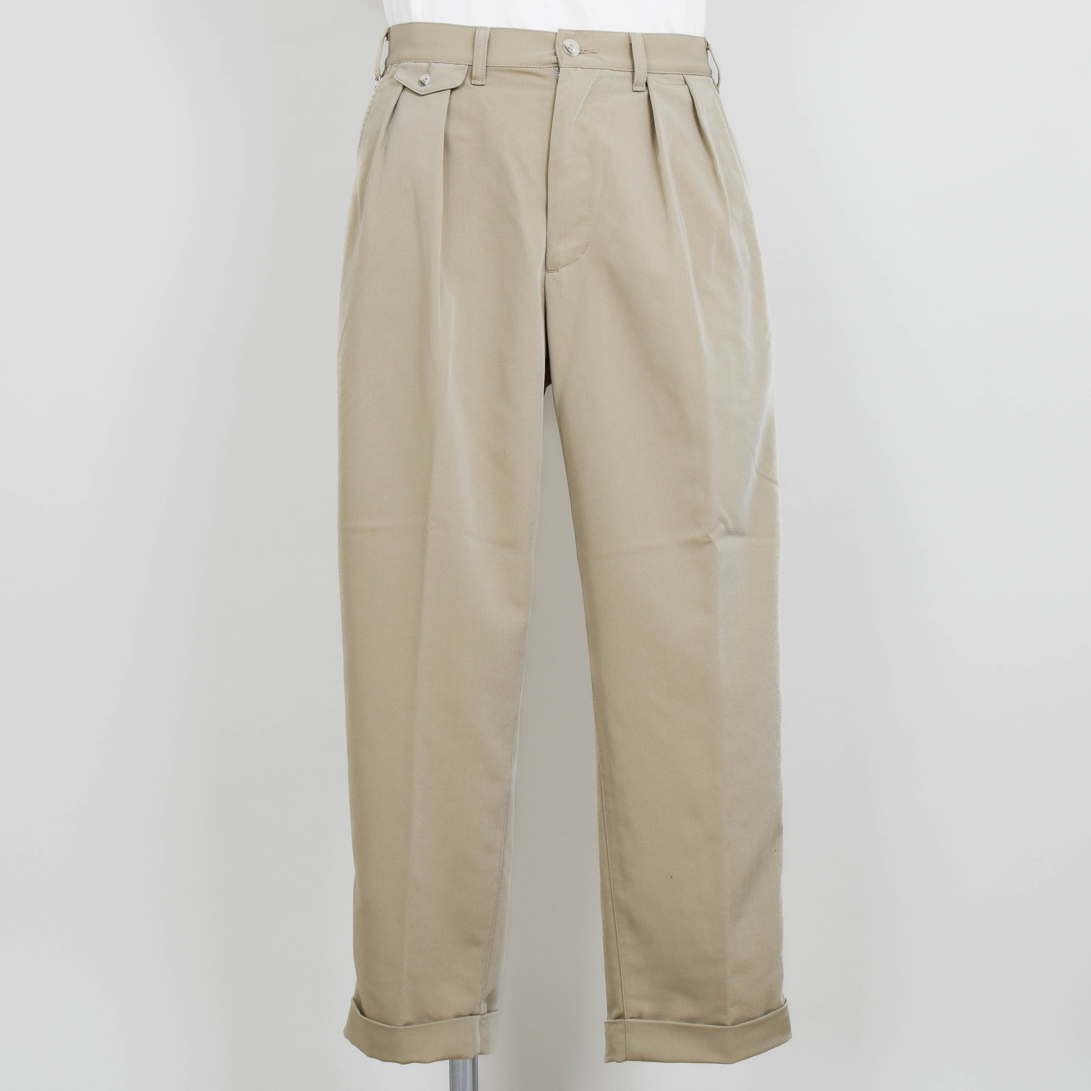 Beams Plus 2 Pleats PE Twill - Sand