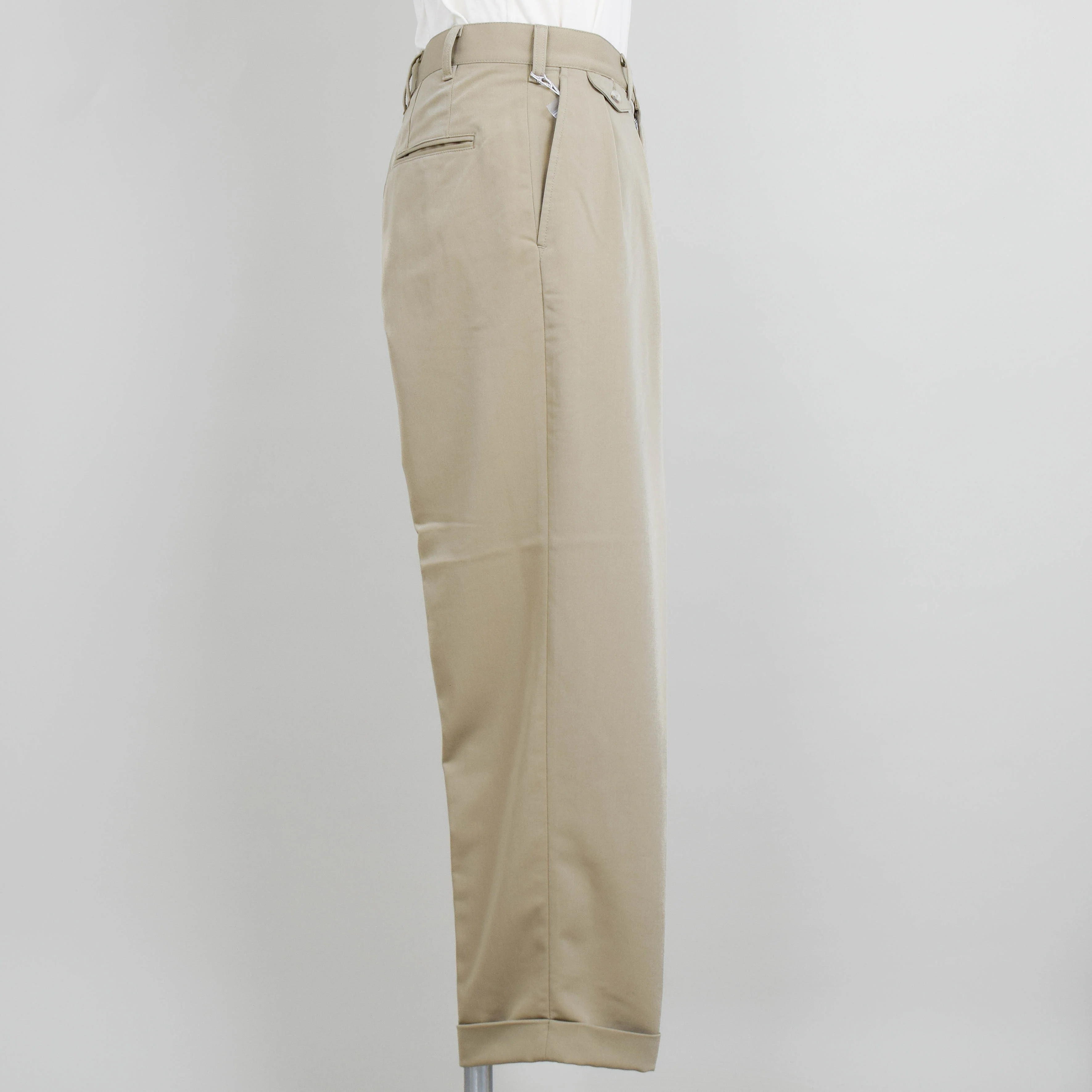 Beams Plus 2 Pleats PE Twill - Sand - Image 2