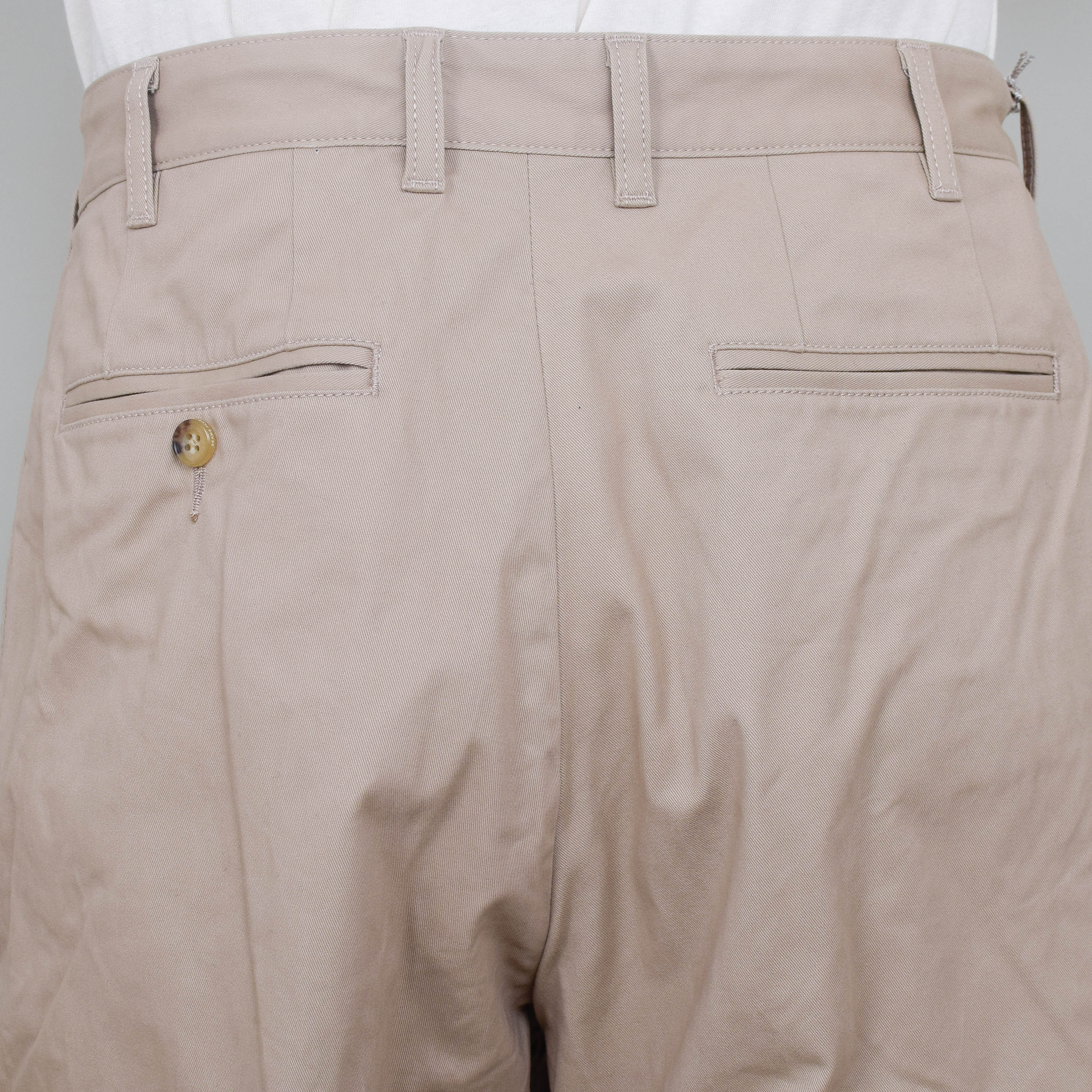 Beams Plus 2 Pleats Twill - Khaki - Image 3