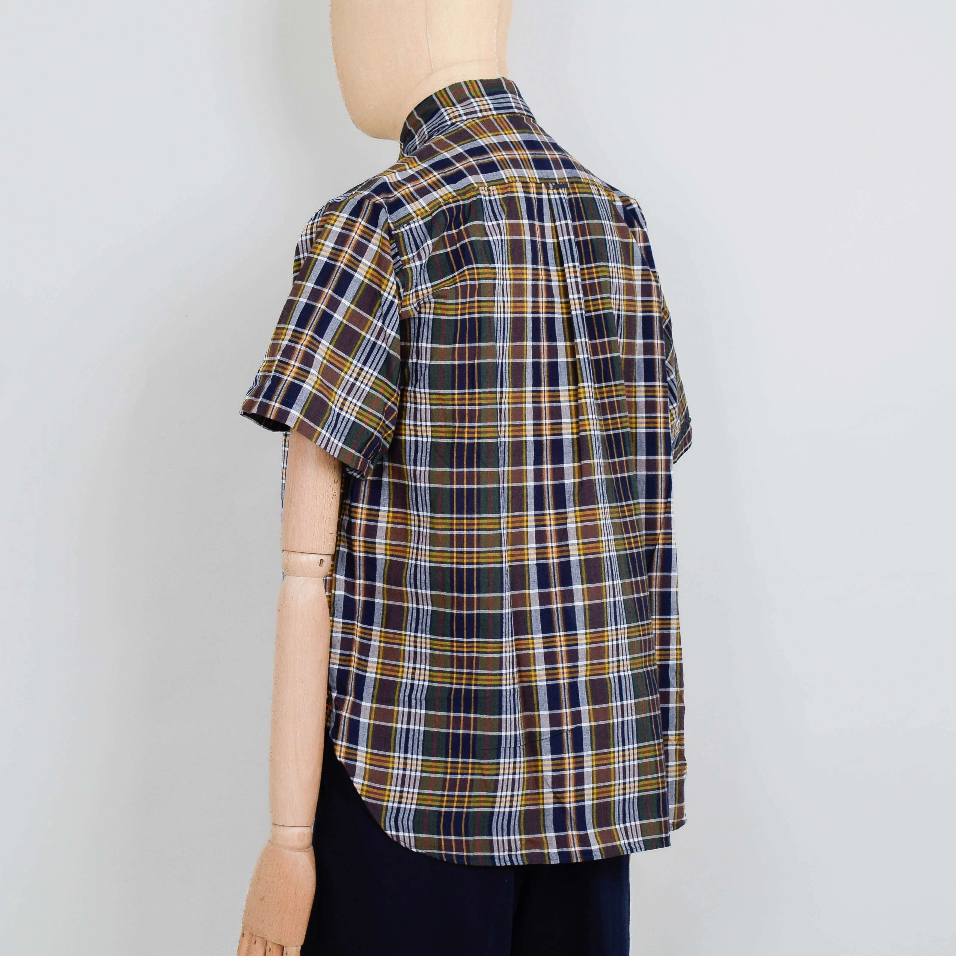 Beams Plus B.D. Classic Fit Madras Shirt - Brown - Image 3