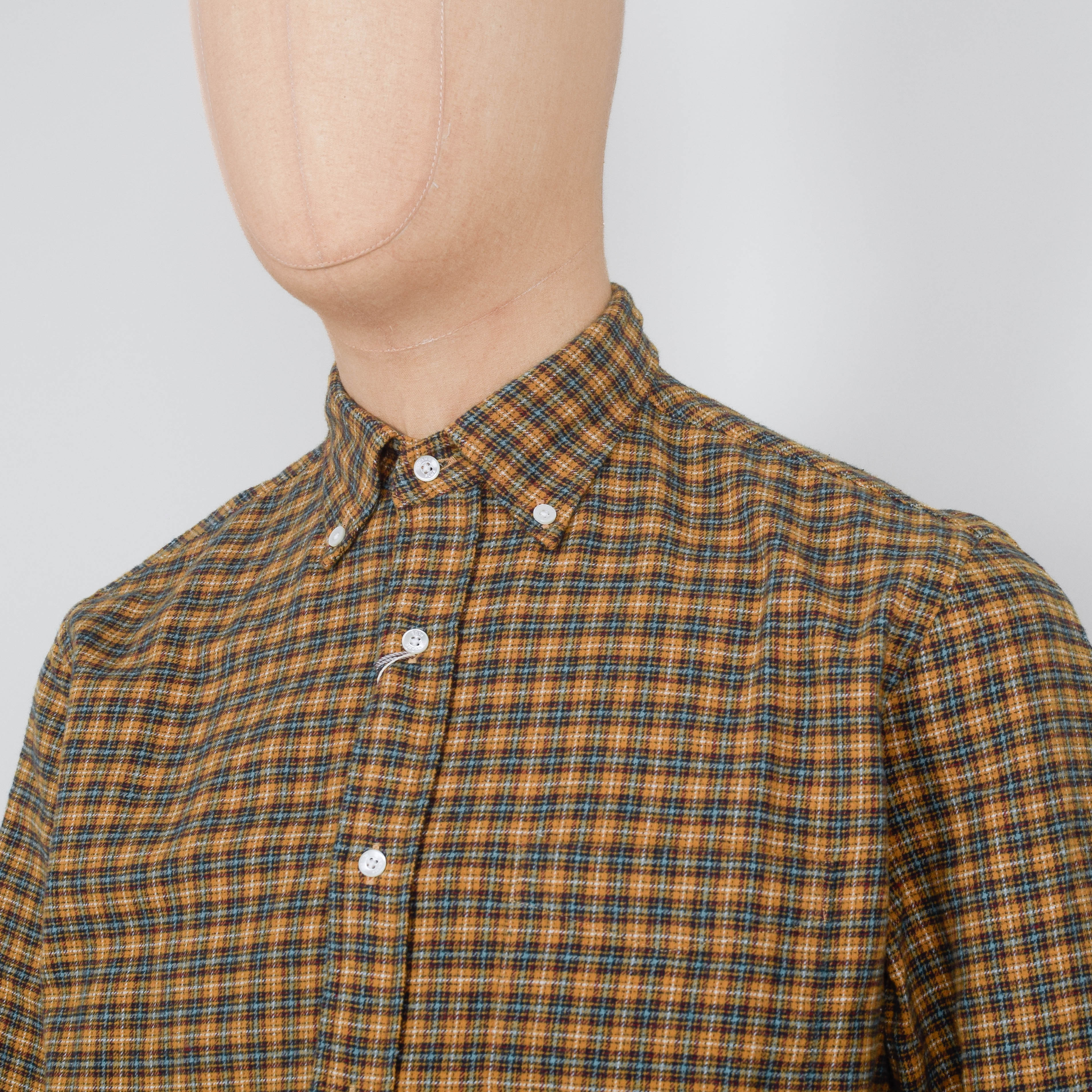 Beams Plus B.D. Mini Plaid Flannel - Yellow - Image 2