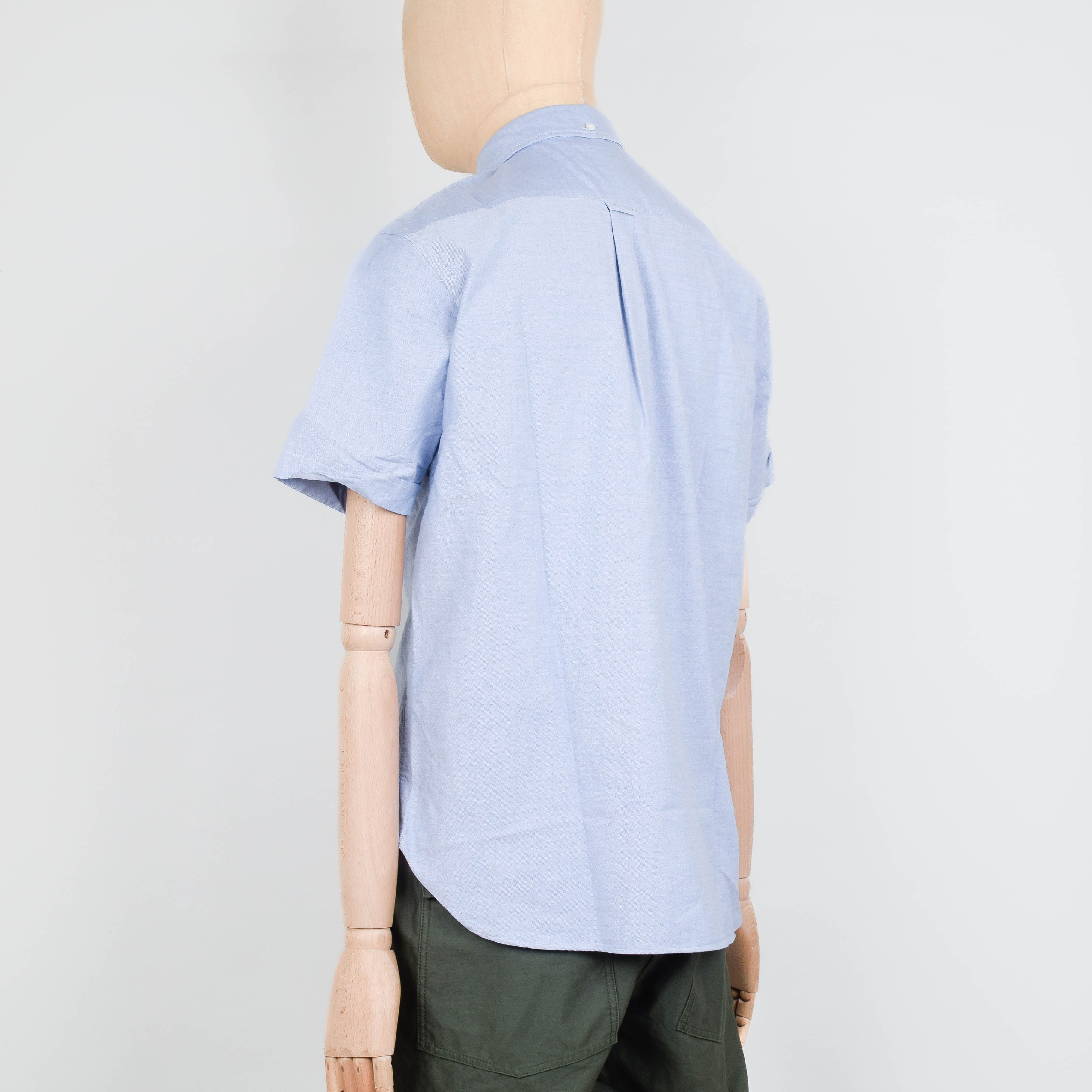 Beams Plus B.D. S/S Pullover Oxford - Sax - Image 3