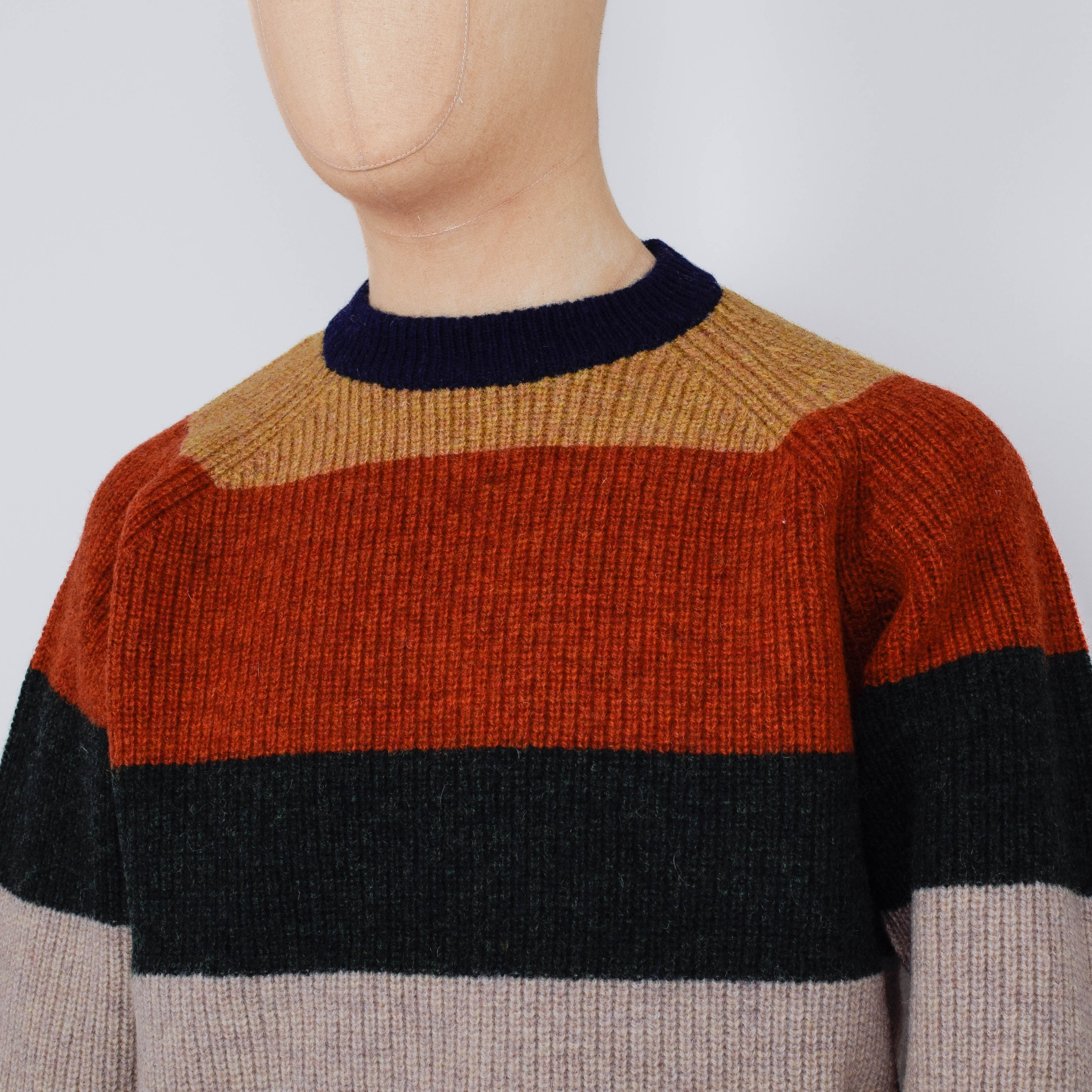 Beams Plus Crew Multi Stripe - Multi - Image 2