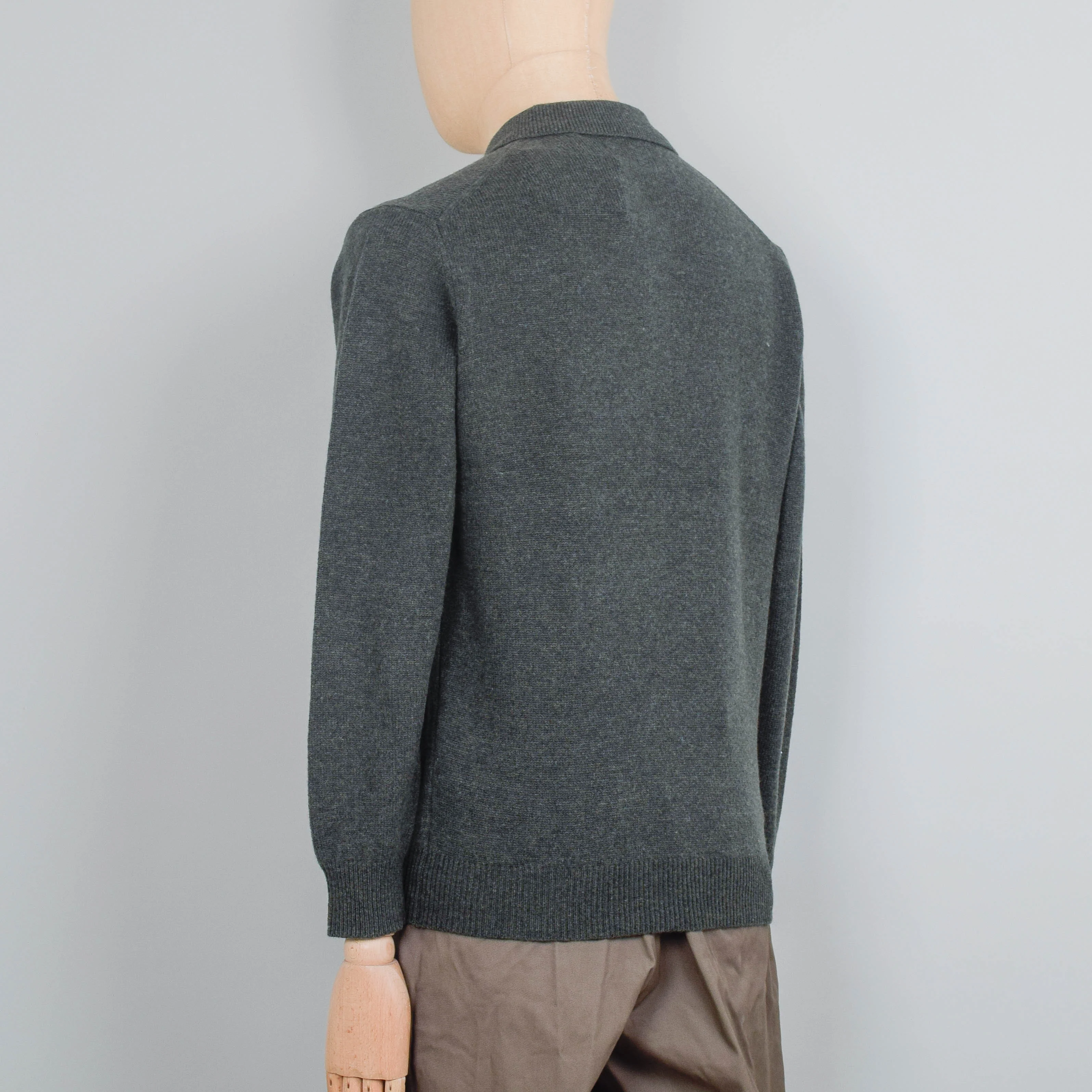 Beams Plus Knit Polo 9G - Green - Image 3