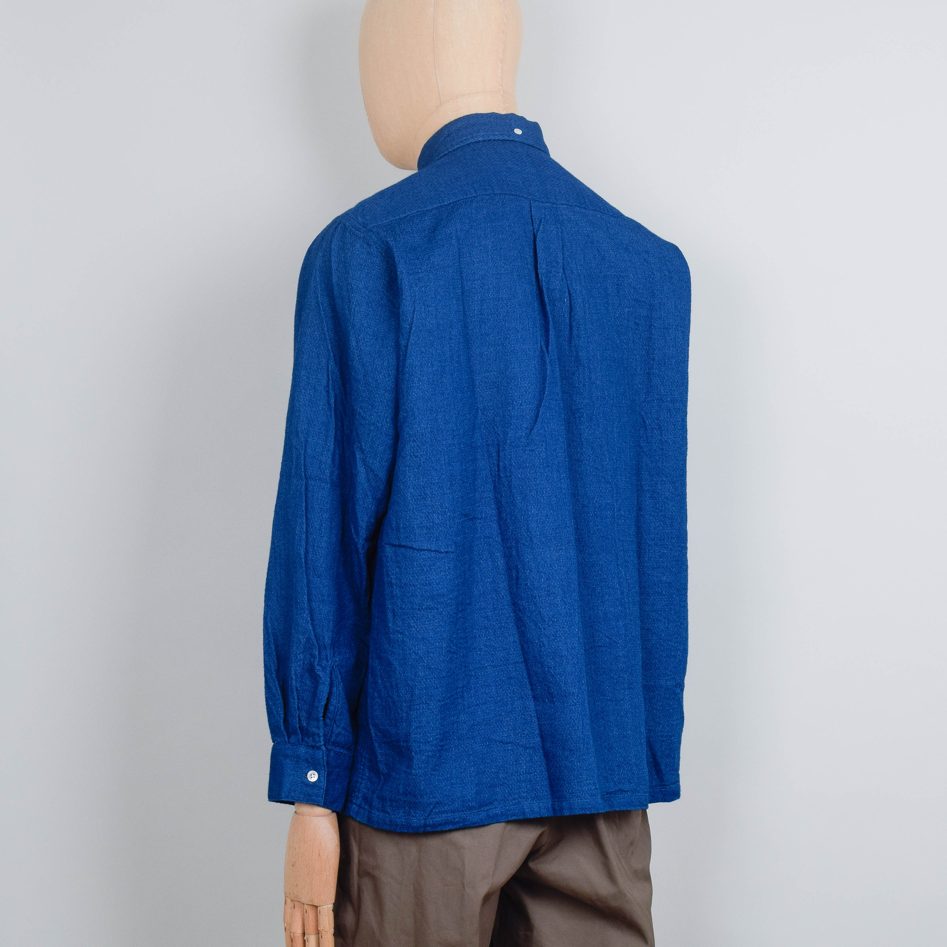 Beams Plus Open B.D. Indigo Panama Double Gauze - Blue - Image 3