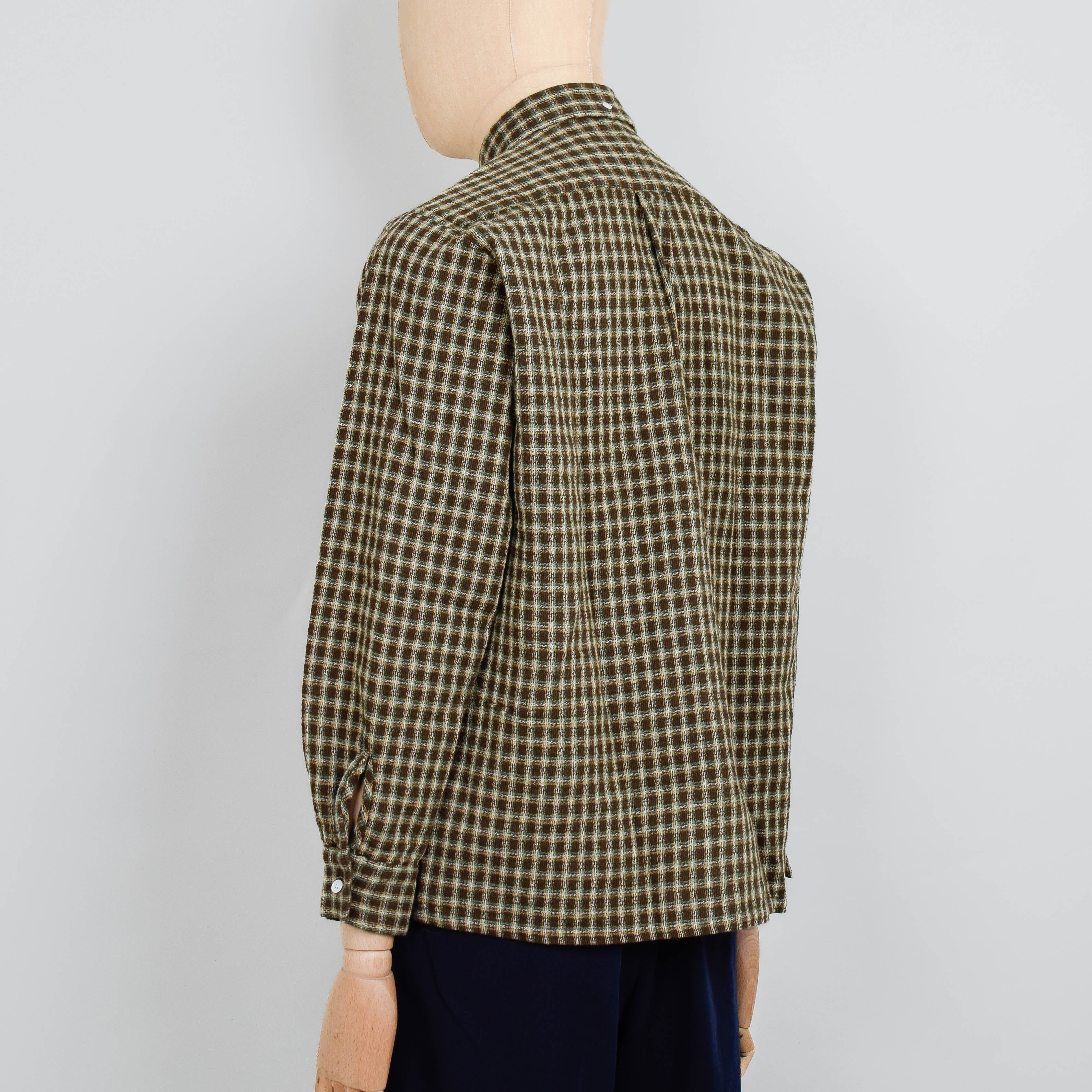 Beams Plus Open B.D. Panama Plaid Double Face - Brown - Image 3