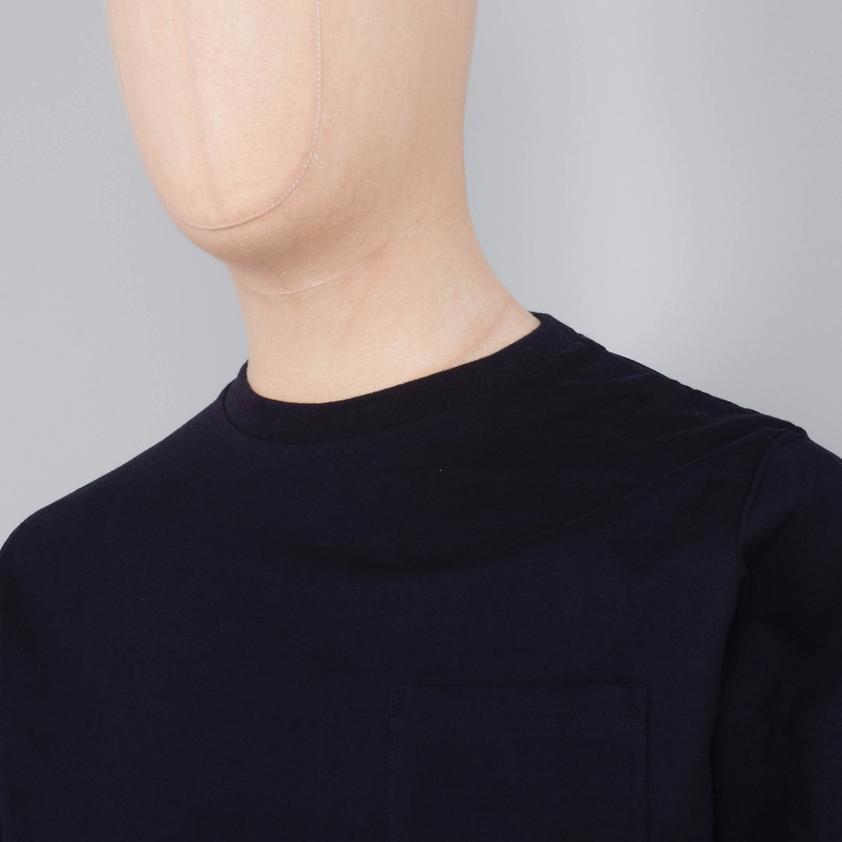 Beams Plus Pocket Tee 40/2 - Black - Image 2