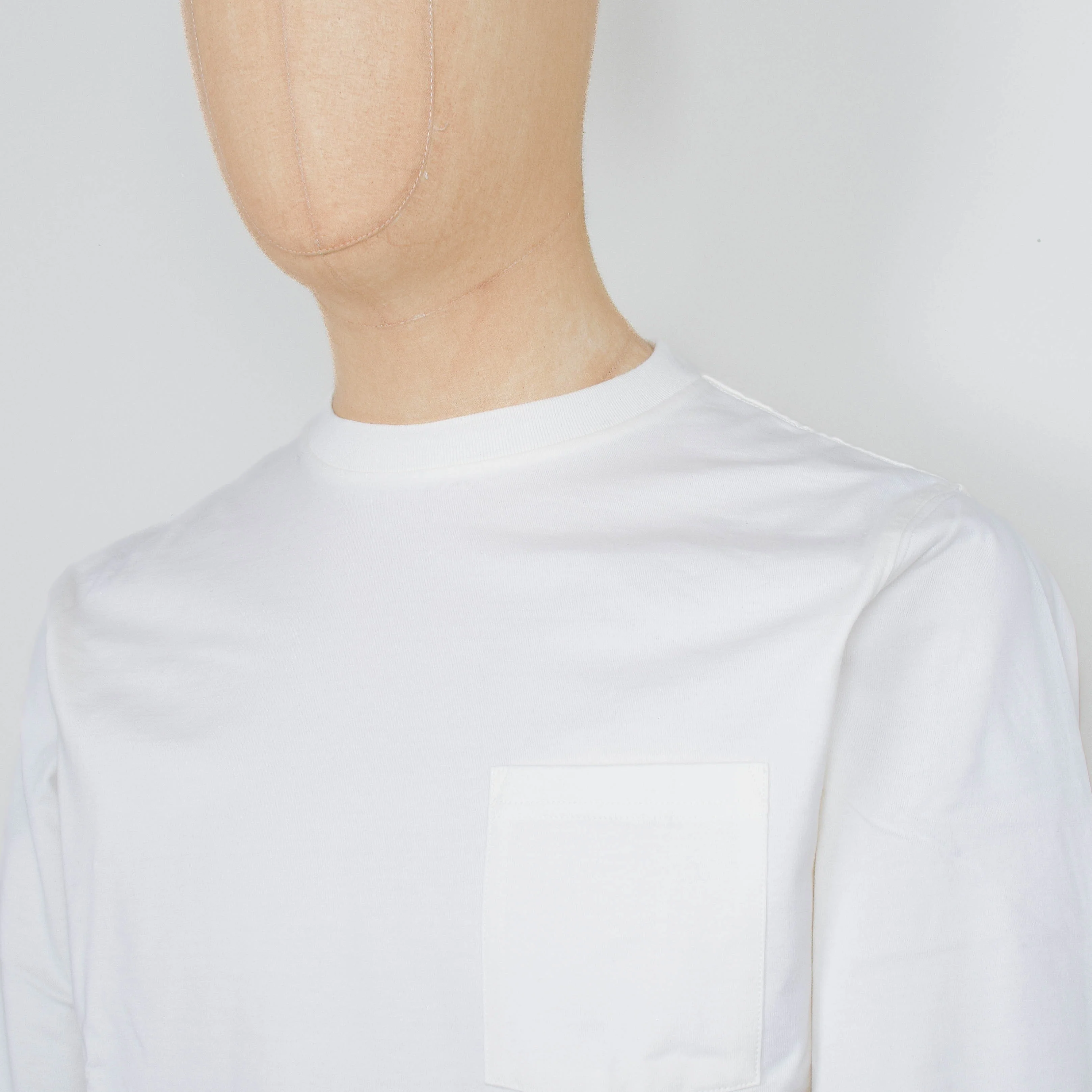 Beams Plus Pocket Tee 40/2 - White - Image 2
