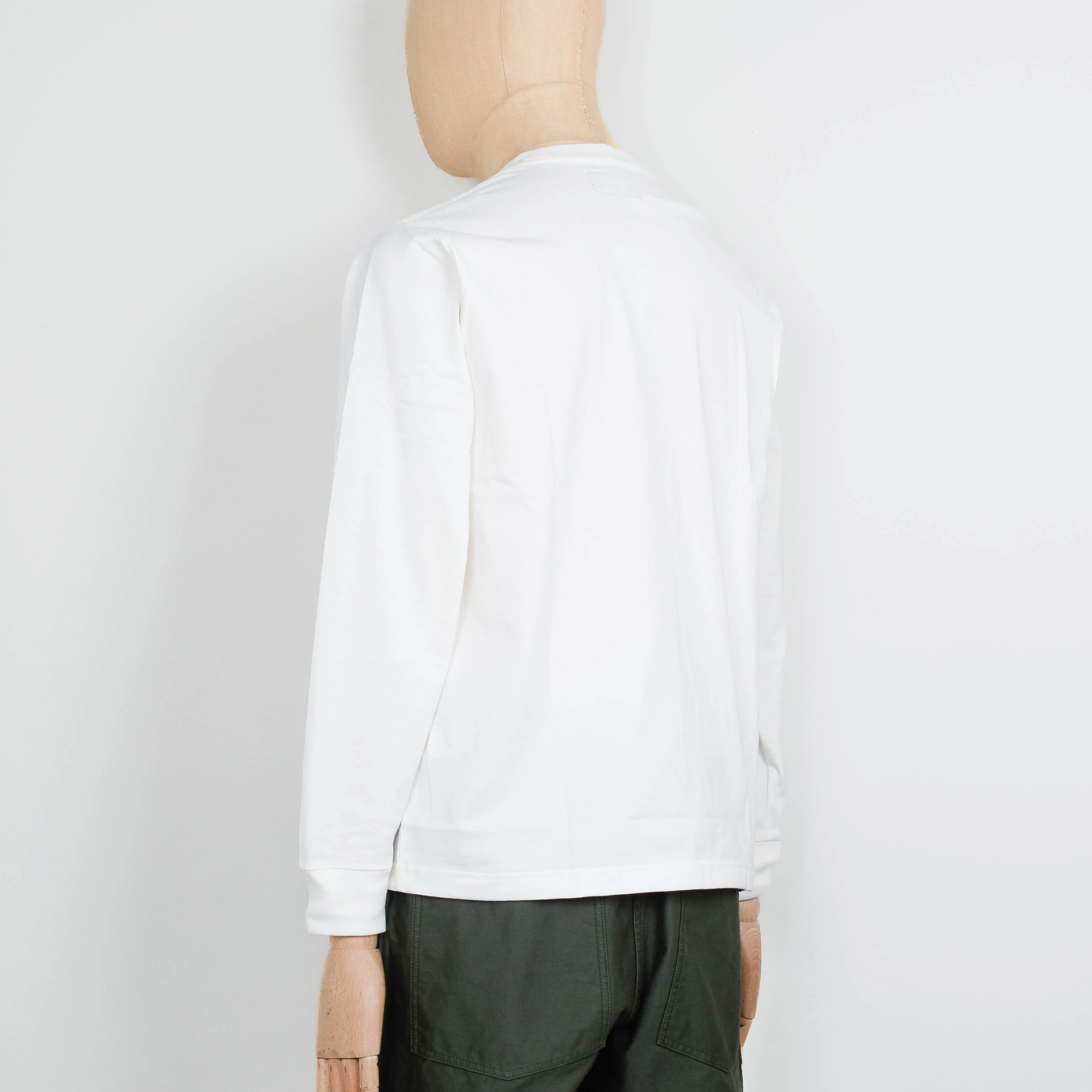 Beams Plus Pocket Tee 40/2 - White - Image 3