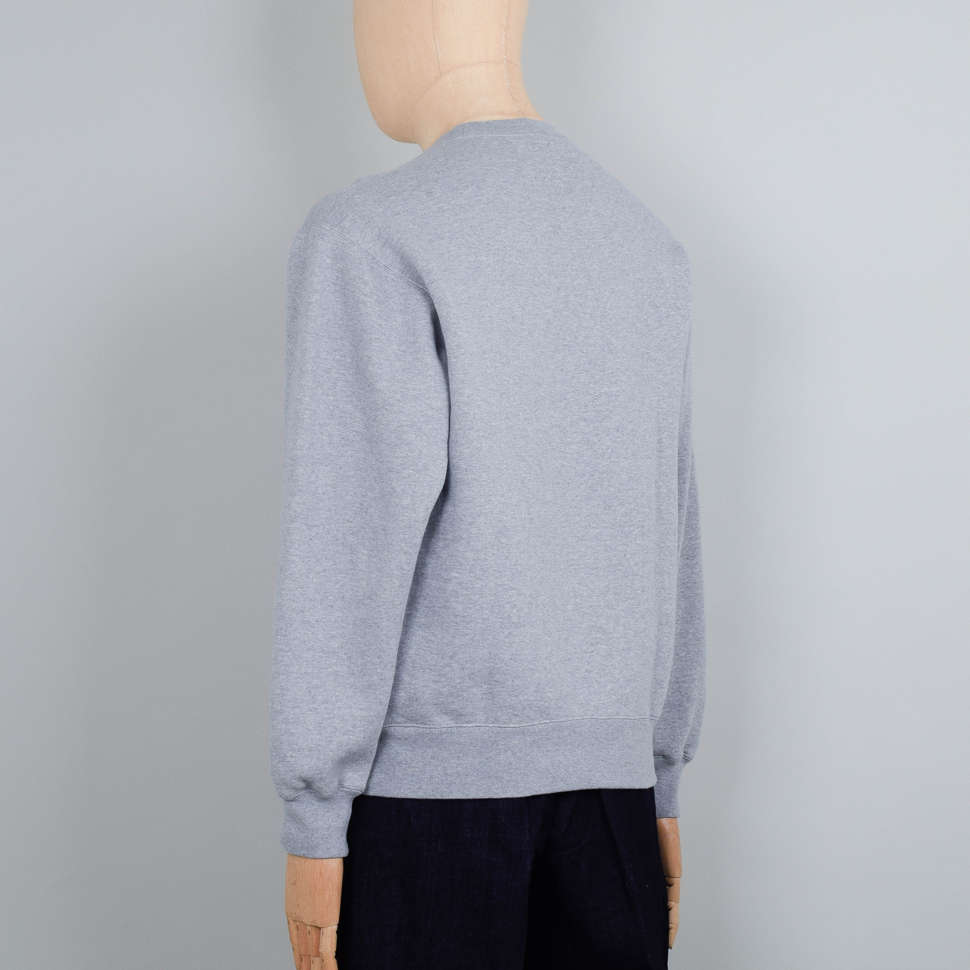 Beams Plus Sweat Crew Raised Back - Grey - Image 3