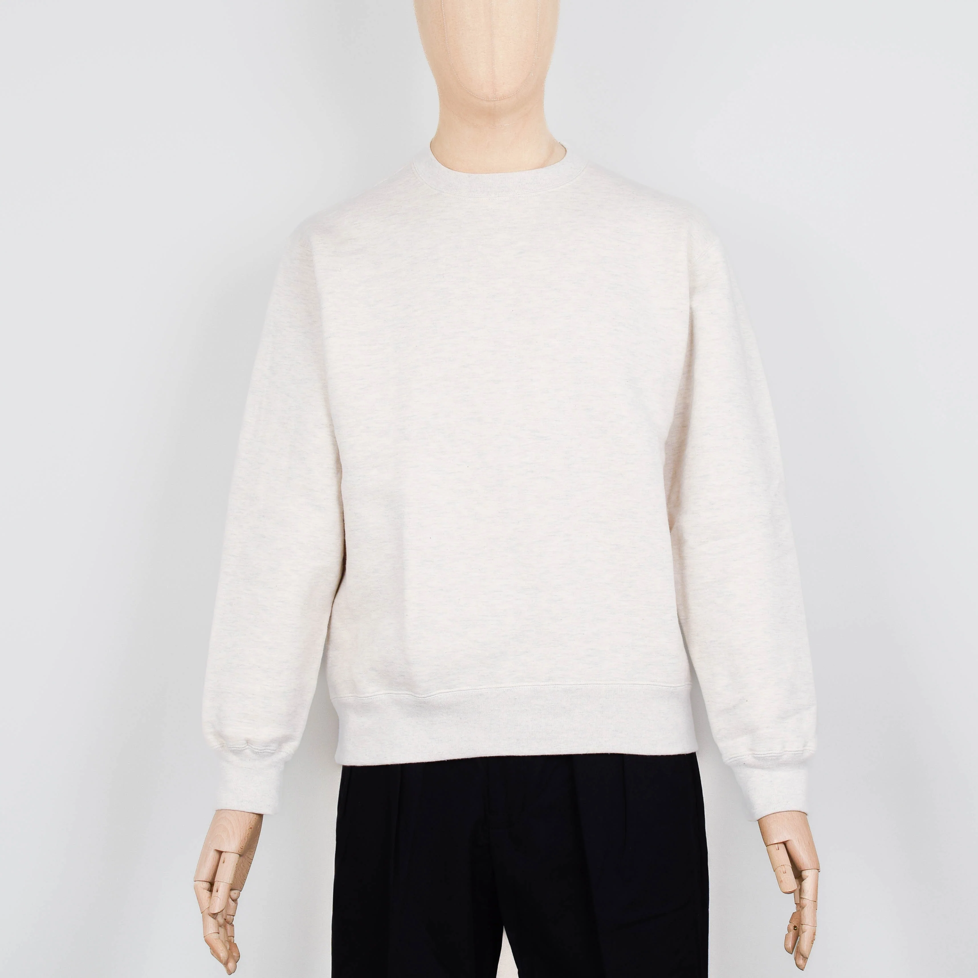 Beams Plus Sweat Crew Raised Back - Oatmeal