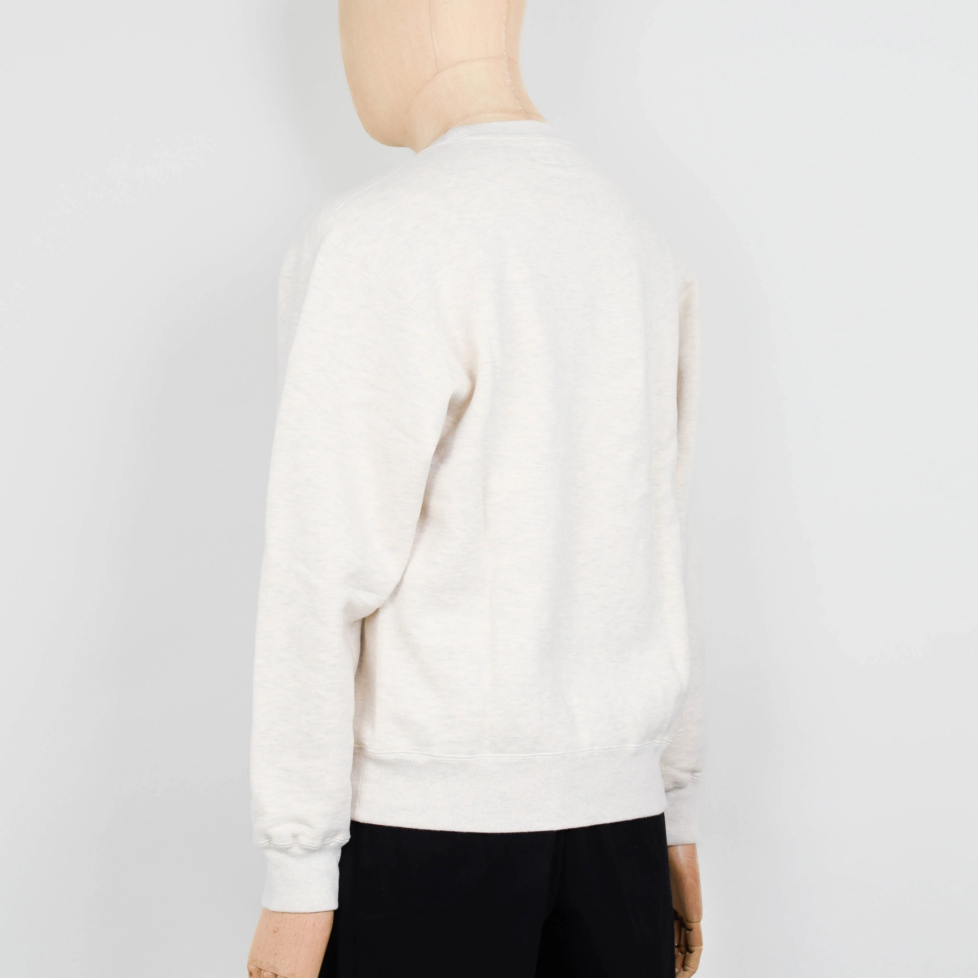 Beams Plus Sweat Crew Raised Back - Oatmeal - Image 3