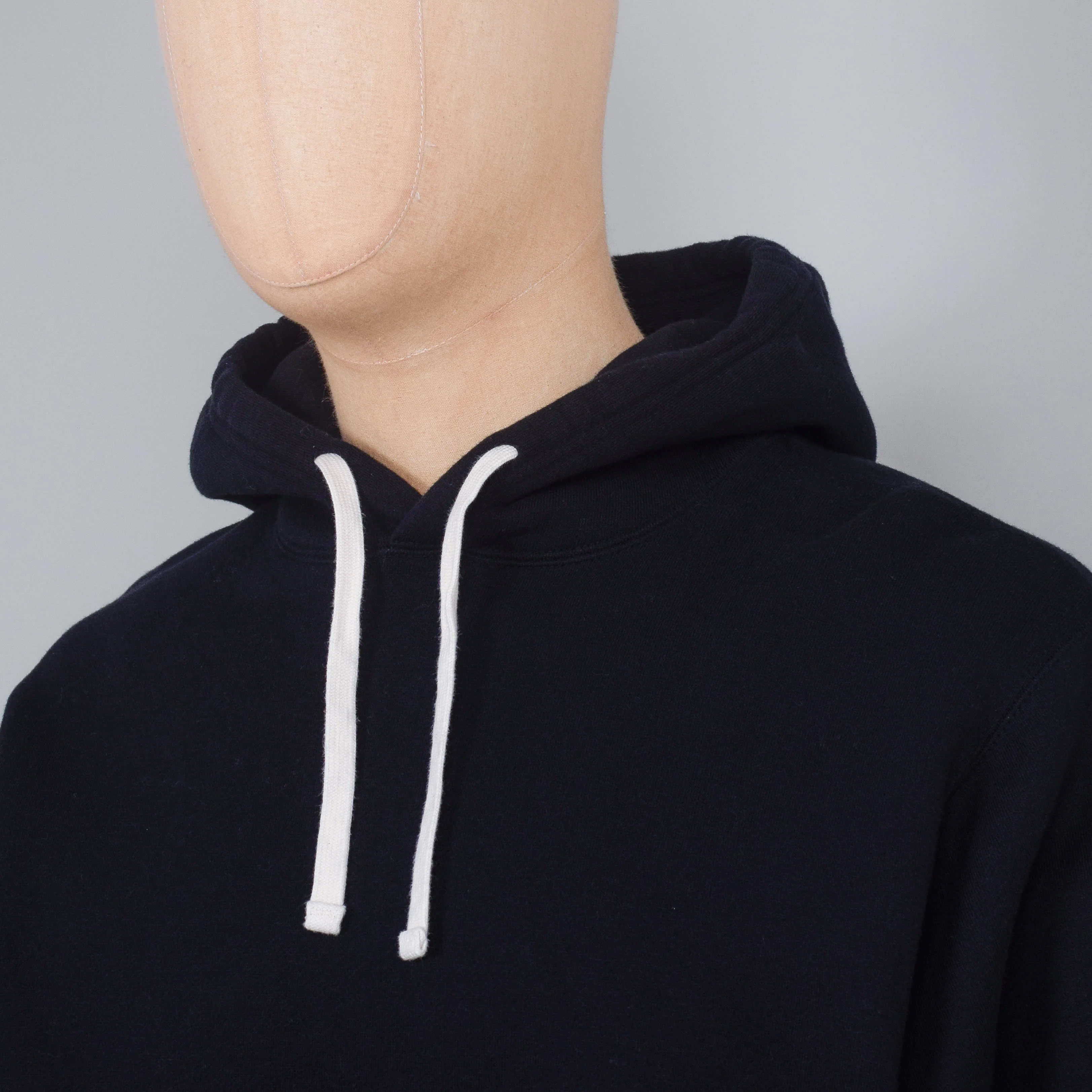 Beams Plus Sweat Pullover Hoodie Raised Back - Black - Image 2