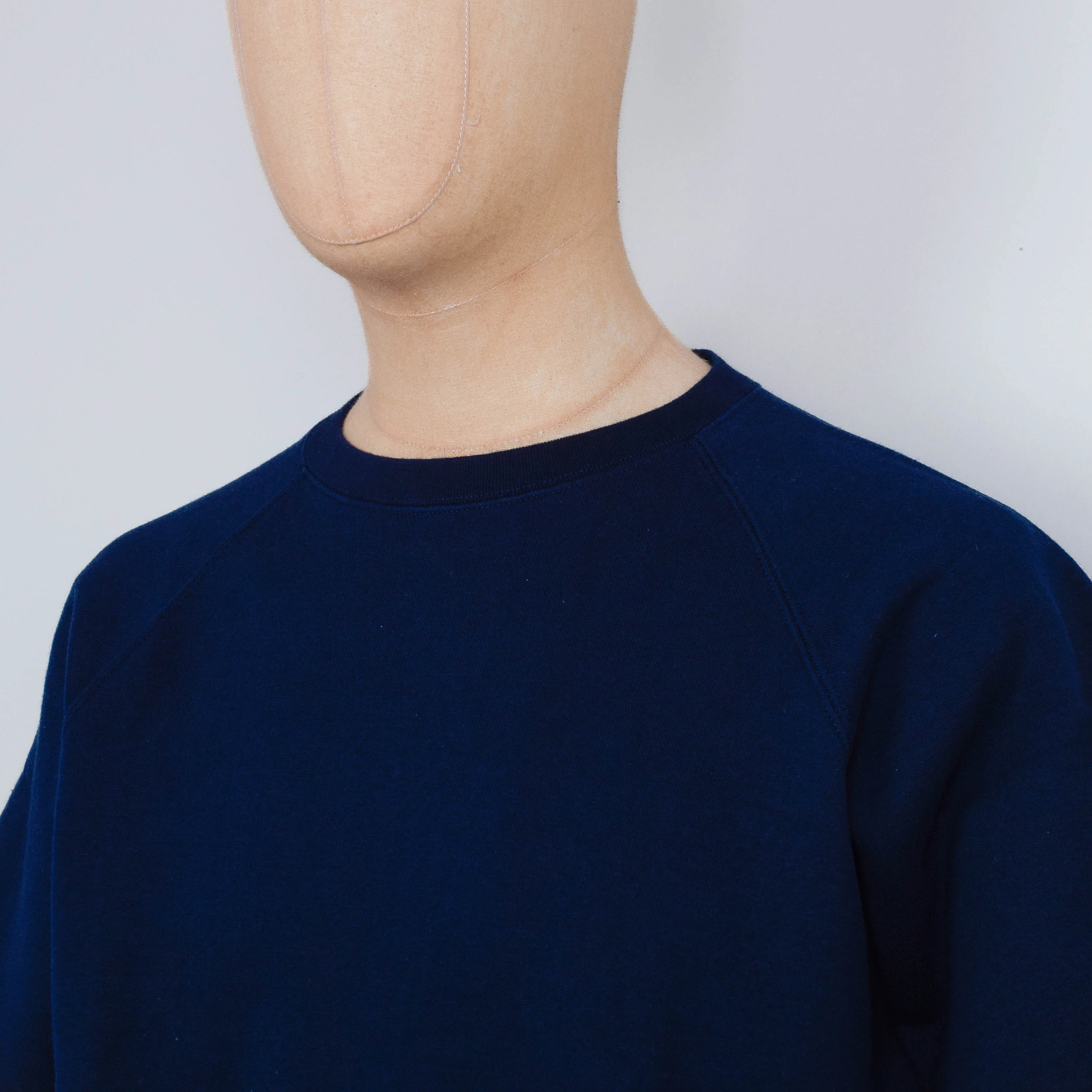 Beams Plus Sweat Short Sleeve Cut-Off - Navy - Image 2