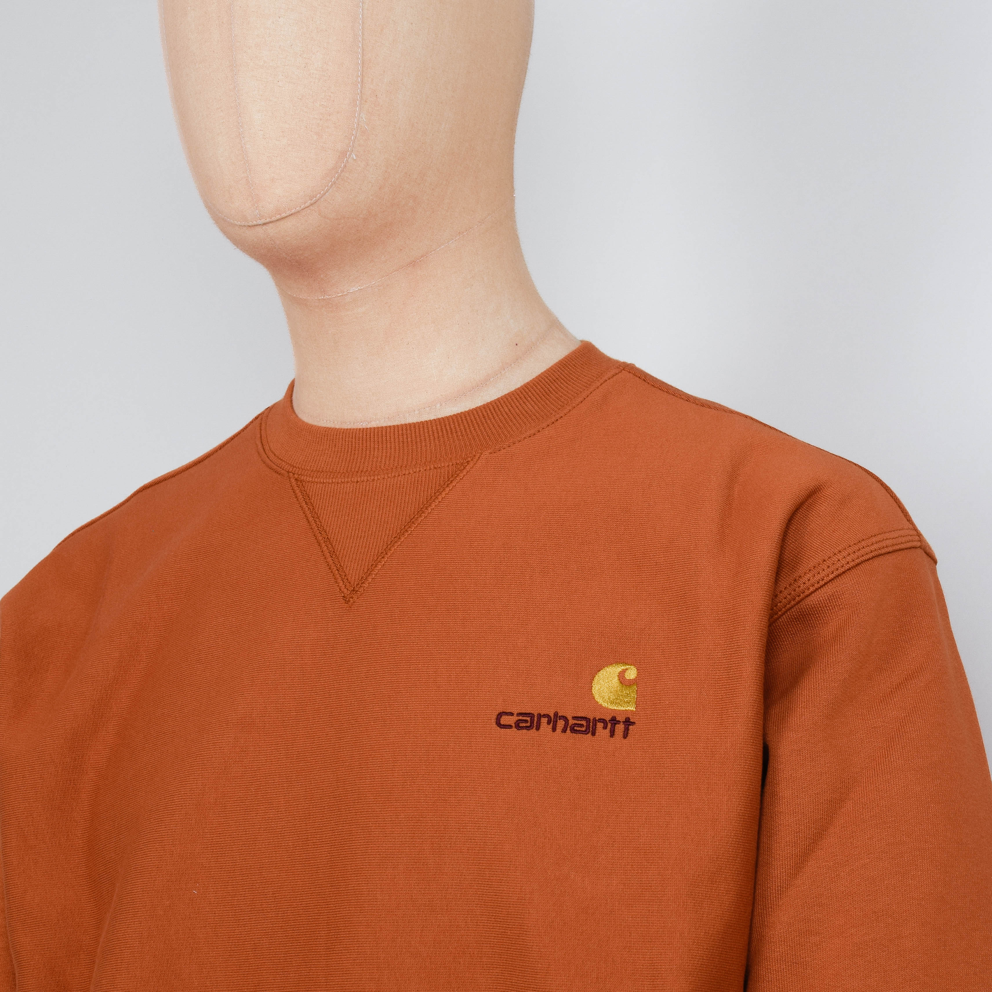 Carhartt WIP American Script Sweat - Sienna - Image 2