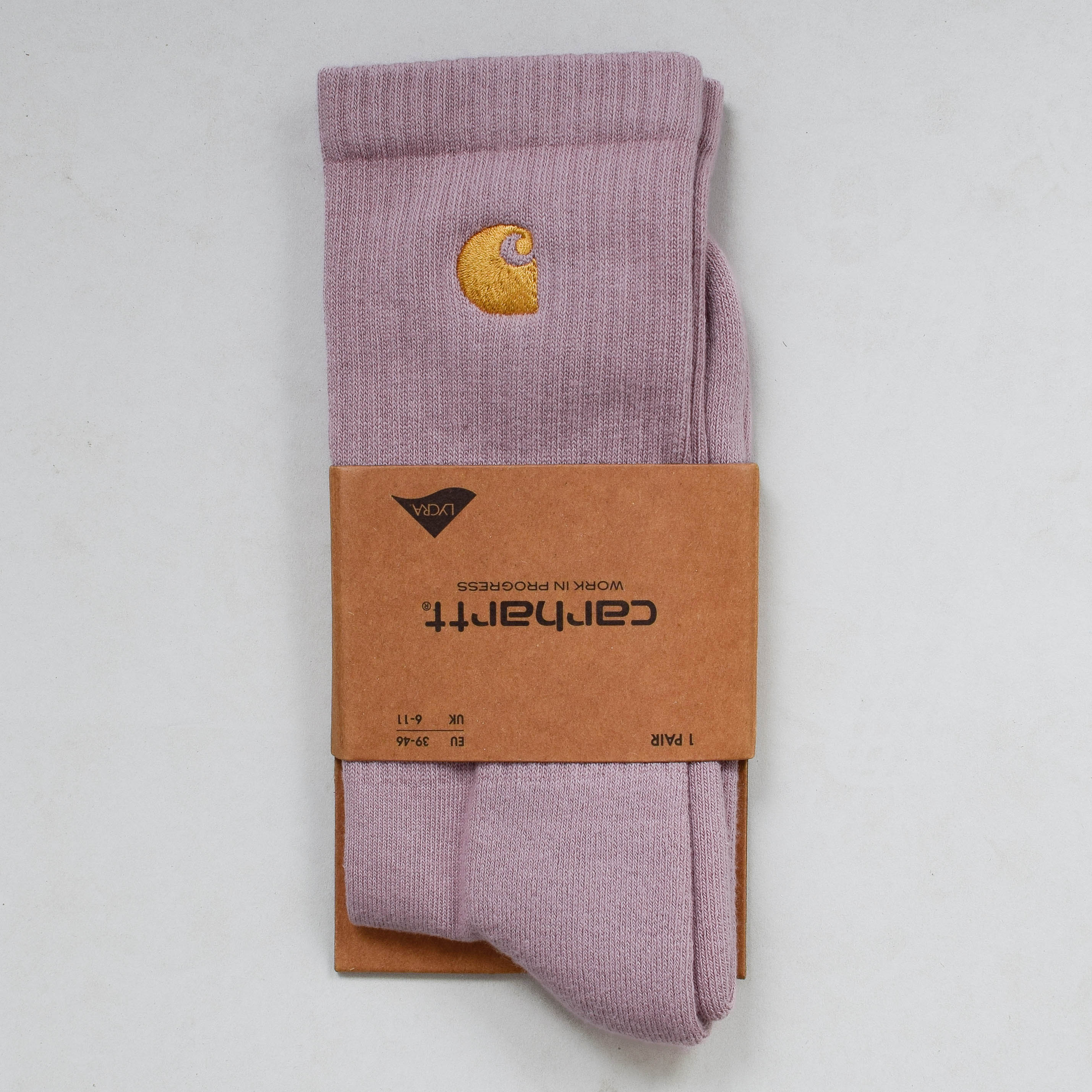 Carhartt WIP Chase Socks - Glassy Pink/Gold