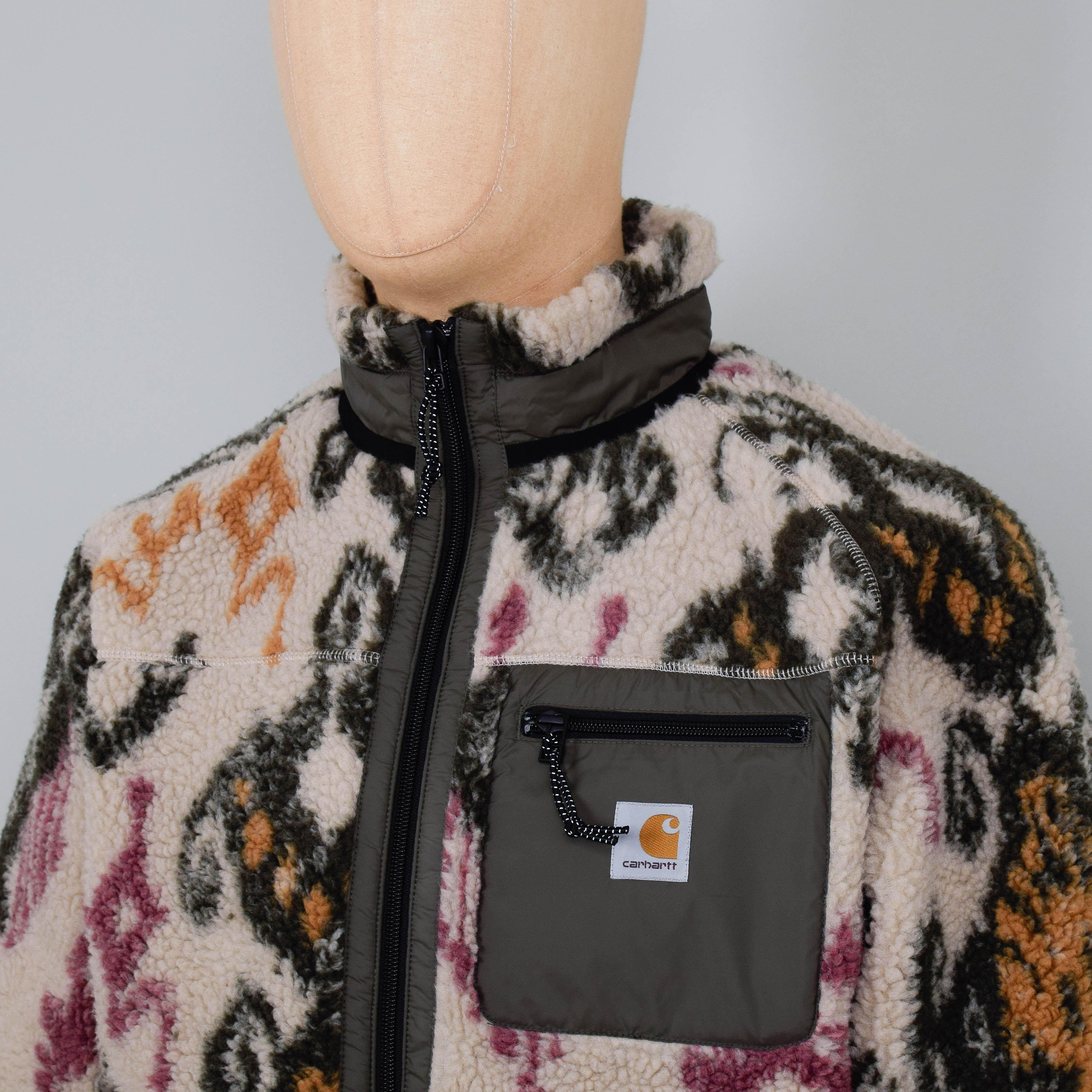 Carhartt WIP Prentis Liner - Baru Jacquard, Wall / Cypress - Image 2