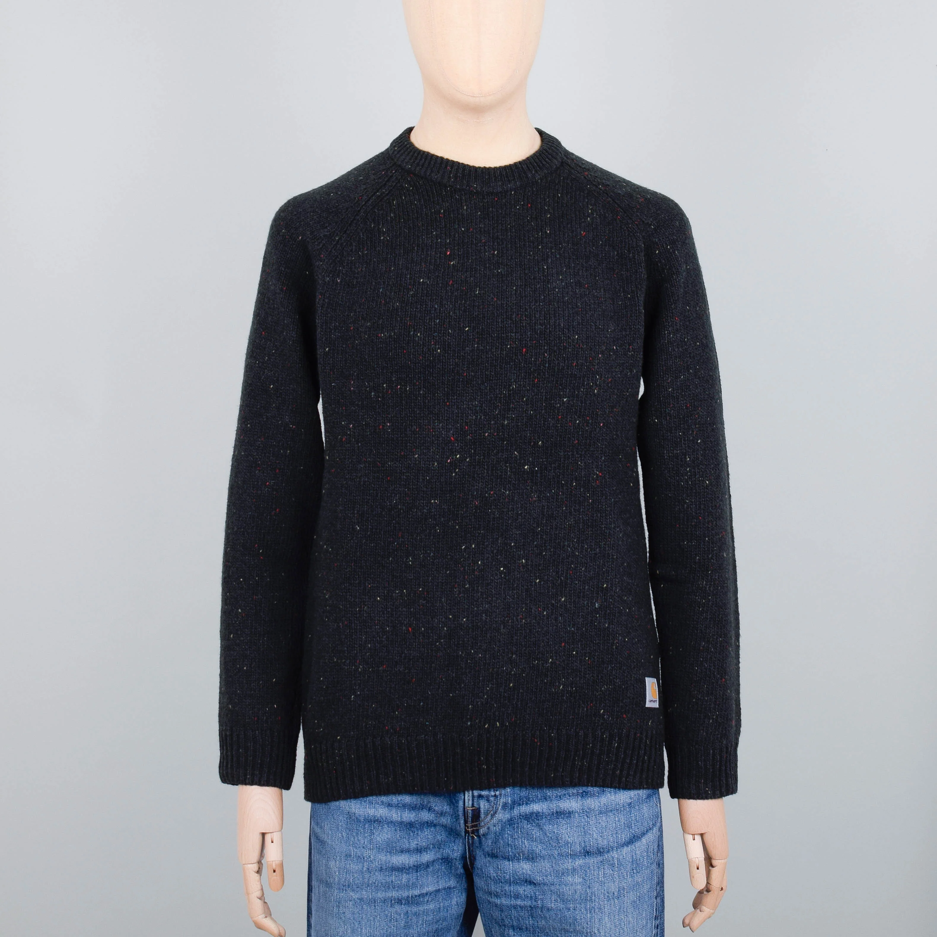 Carhartt WIP Anglistic Sweater - Speckled Dark Cedar