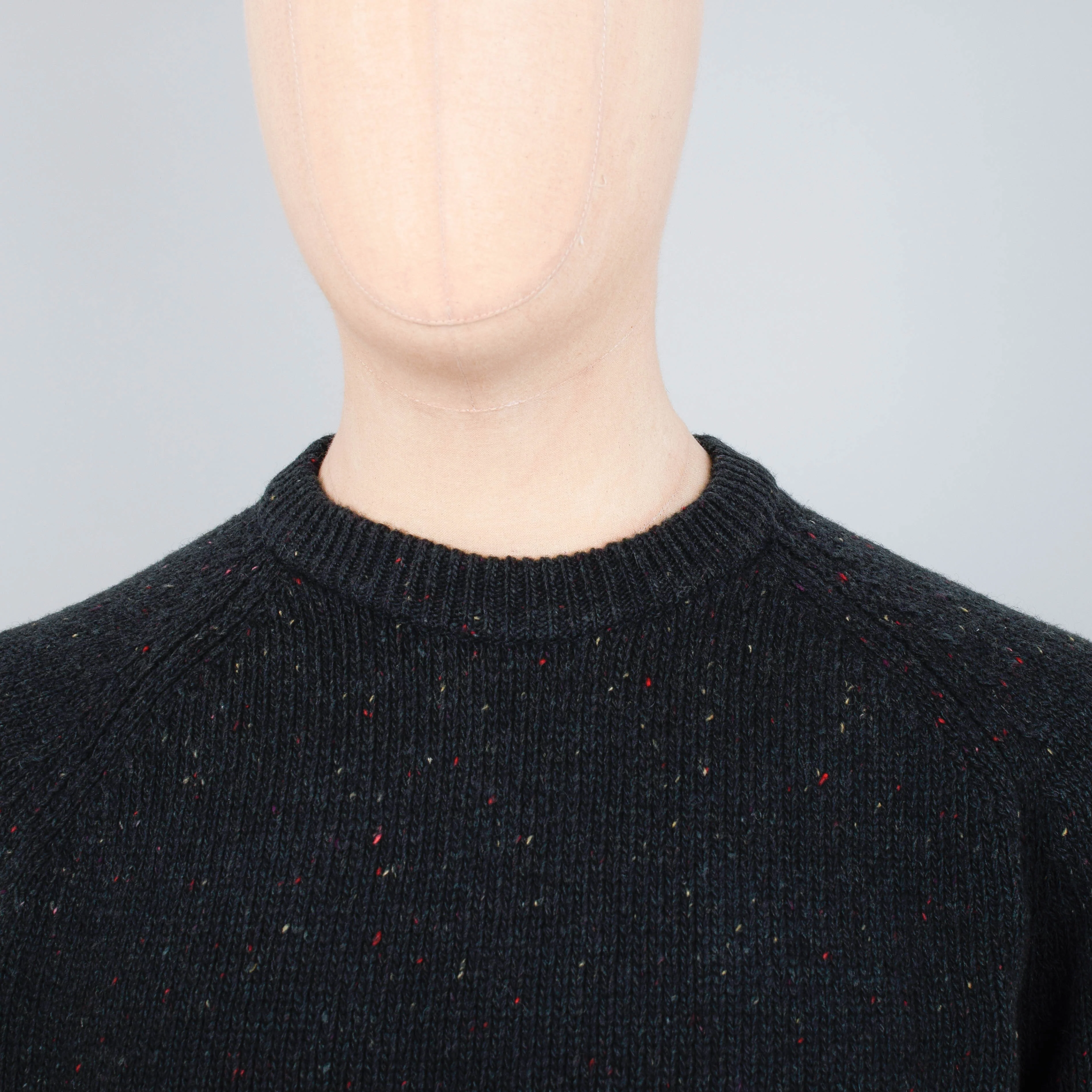 Carhartt WIP Anglistic Sweater - Speckled Dark Cedar - Image 2