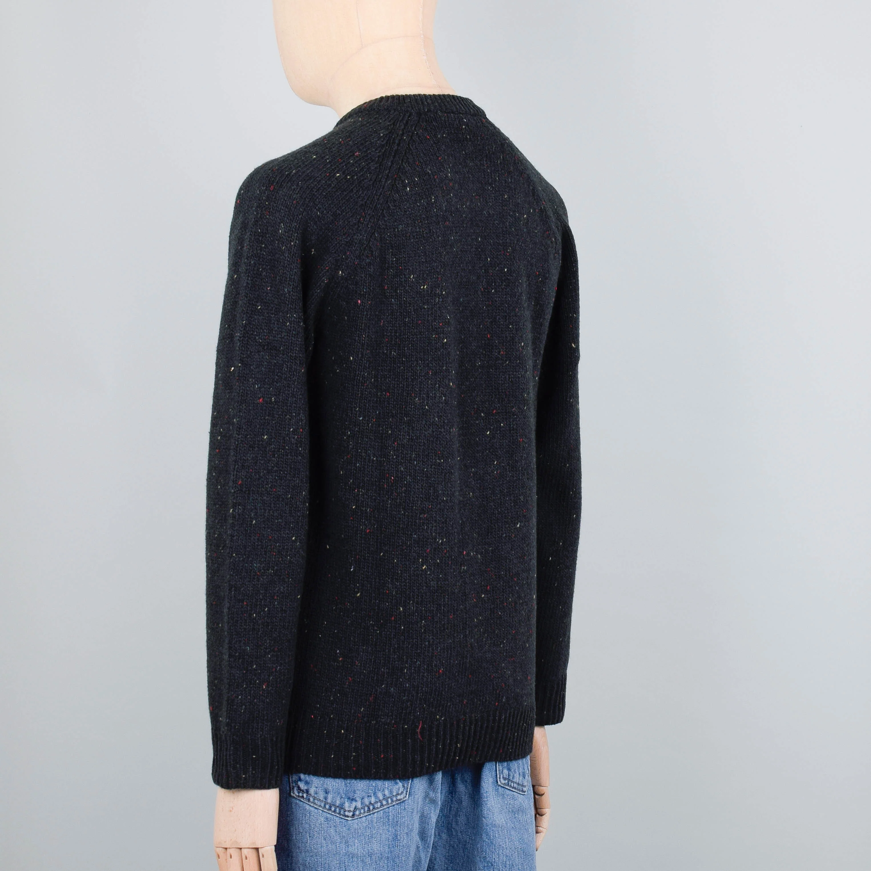 Carhartt WIP Anglistic Sweater - Speckled Dark Cedar - Image 4