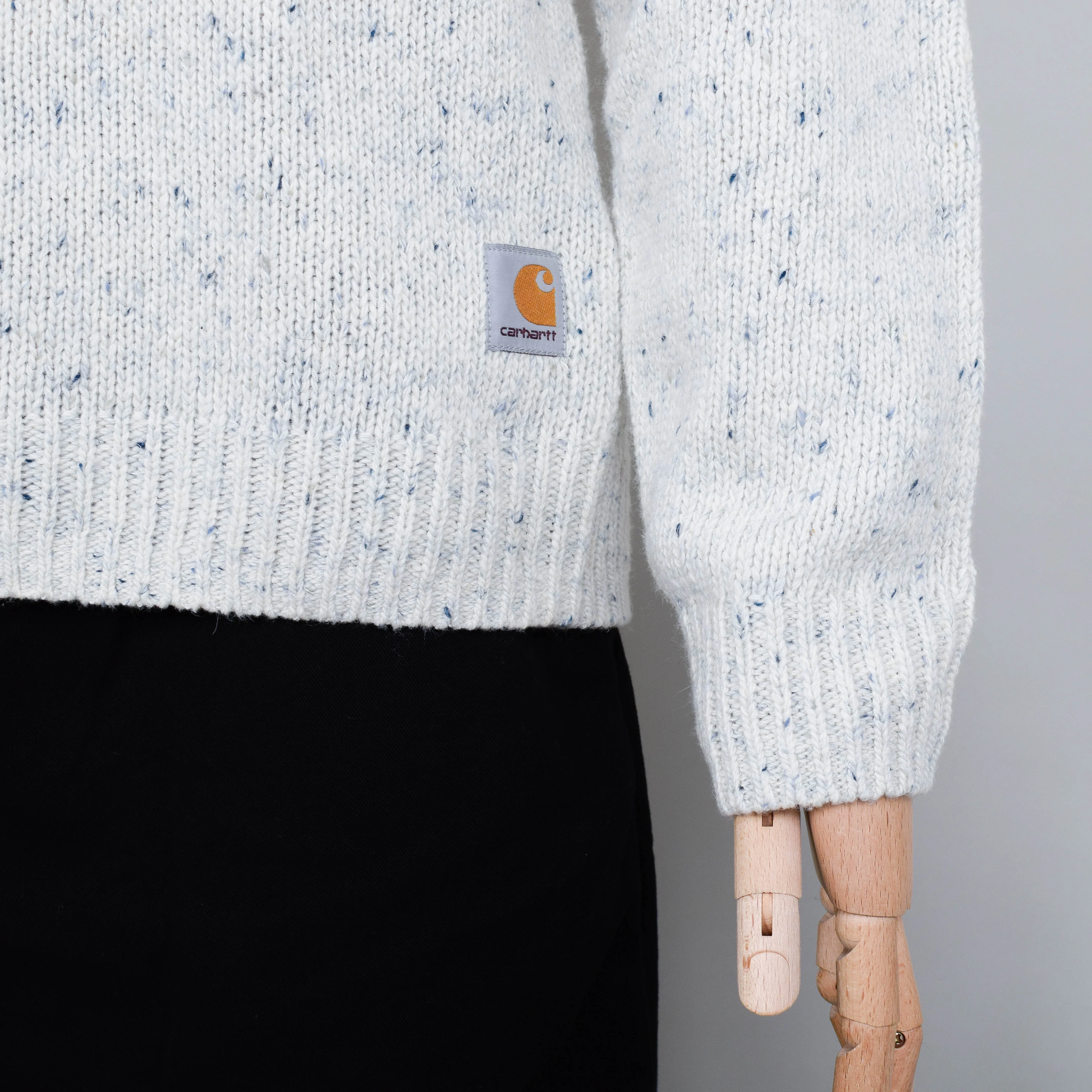 Carhartt WIP Anglistic Sweater - Speckled Salt - Image 3
