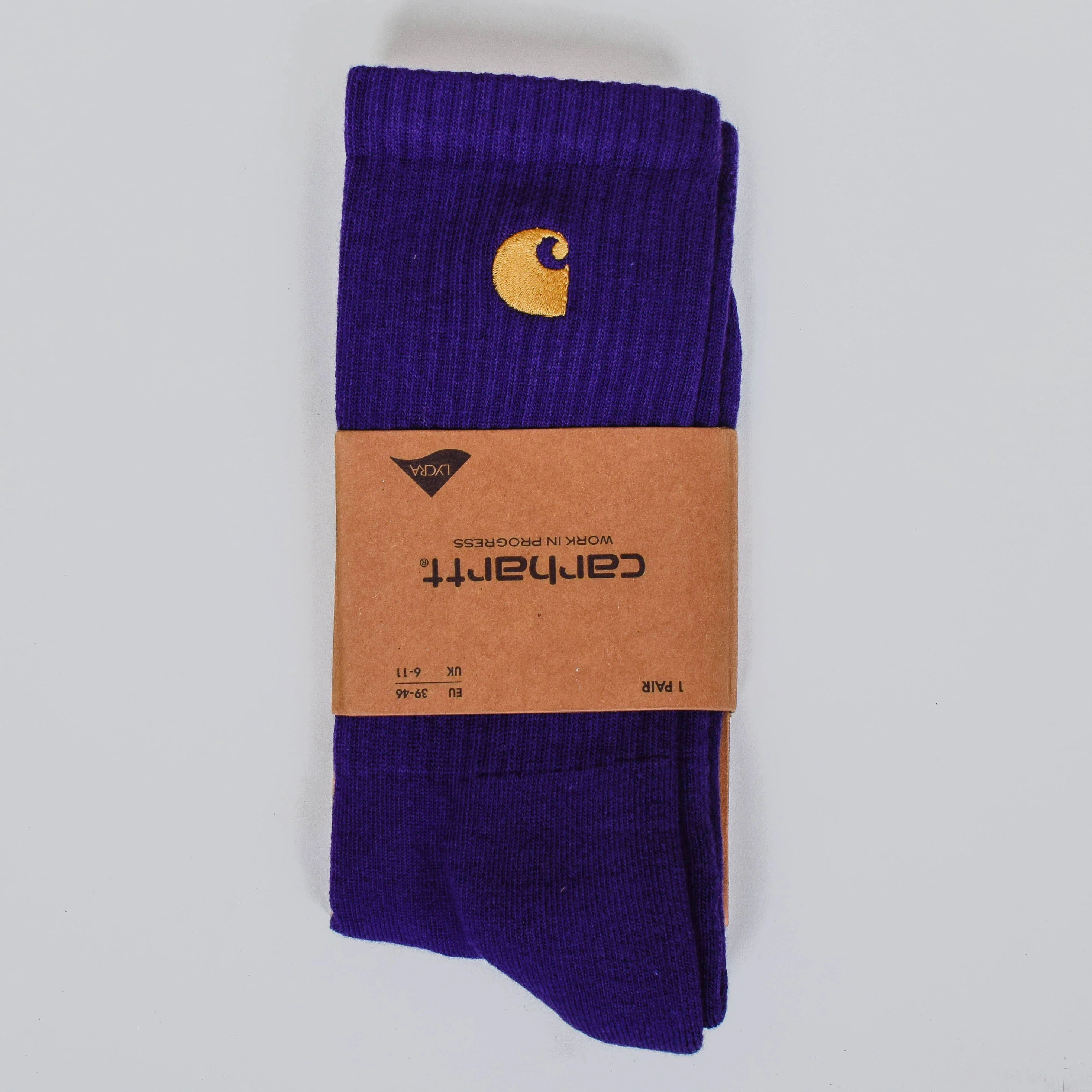 Carhartt WIP Chase Socks - Tyrian/Gold