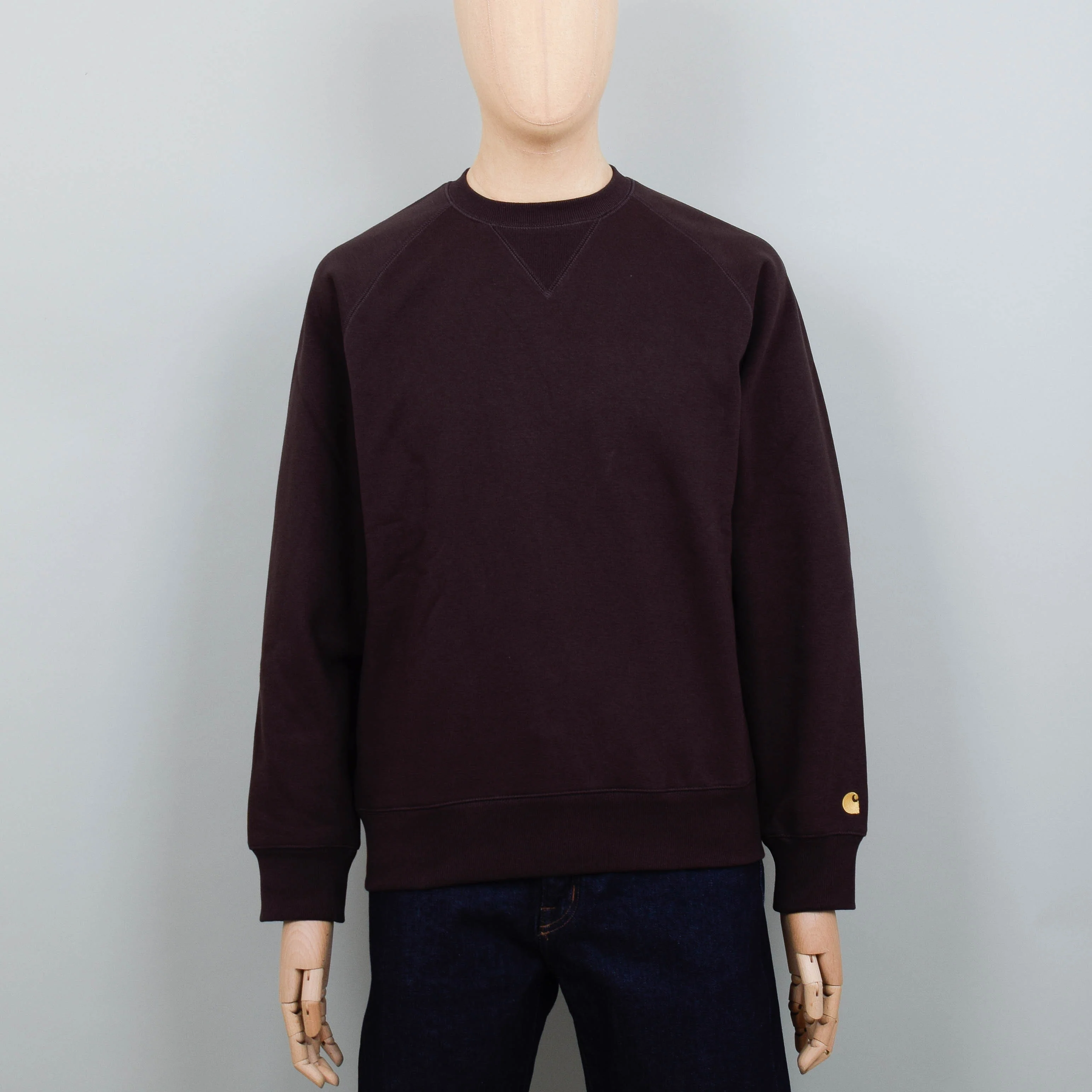 Carhartt WIP Chase Sweat - Dark Umber/Gold