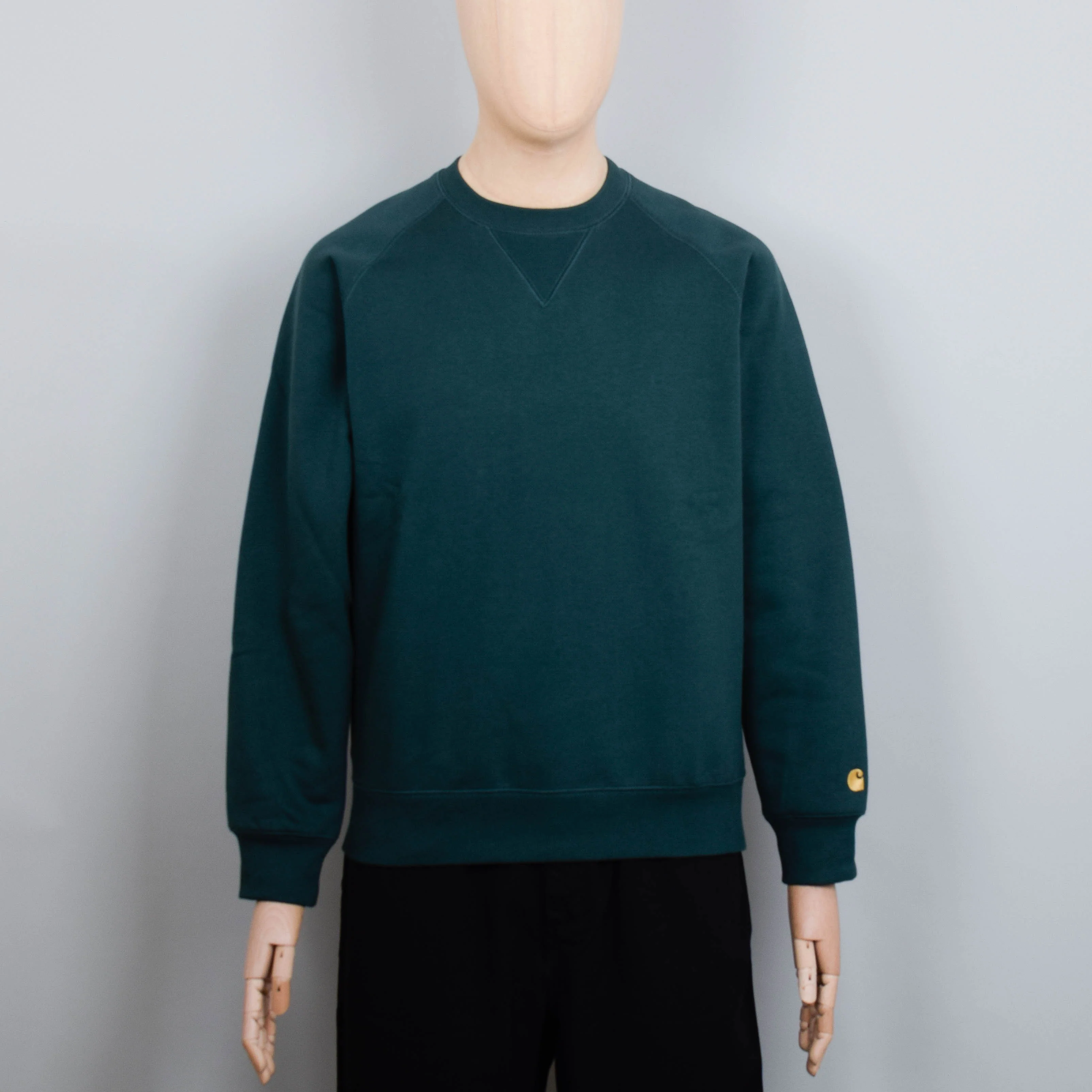 Carhartt WIP Chase Sweat - Discovery Green/Gold