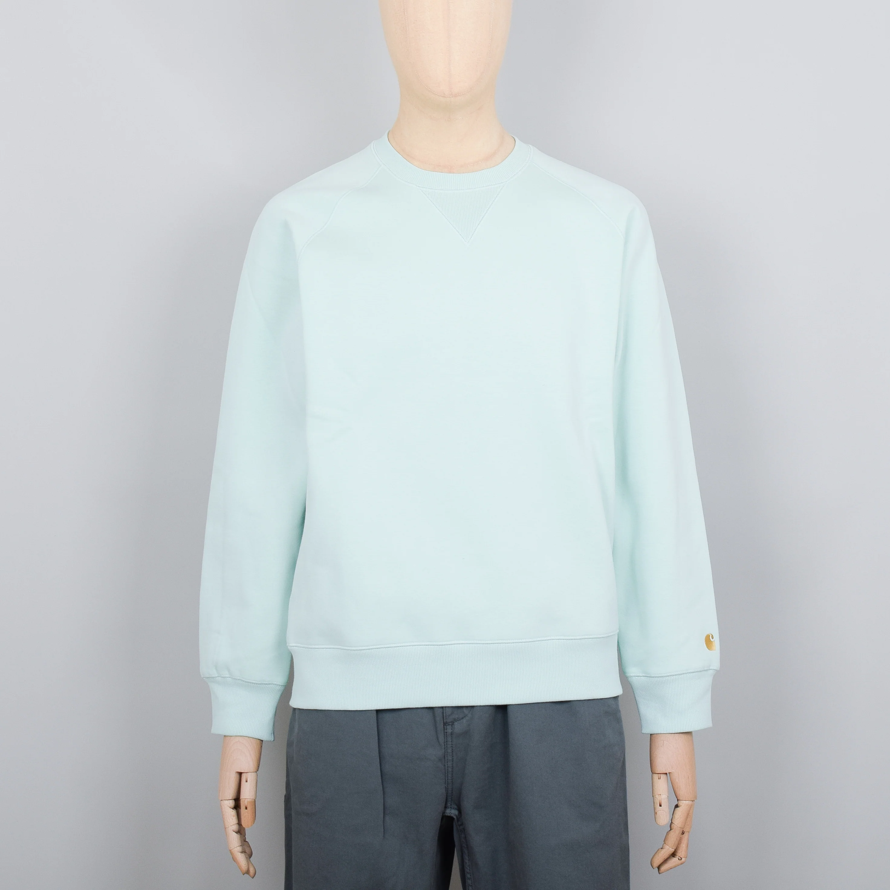 Carhartt WIP Chase Sweat - Pale Spearmint/Gold