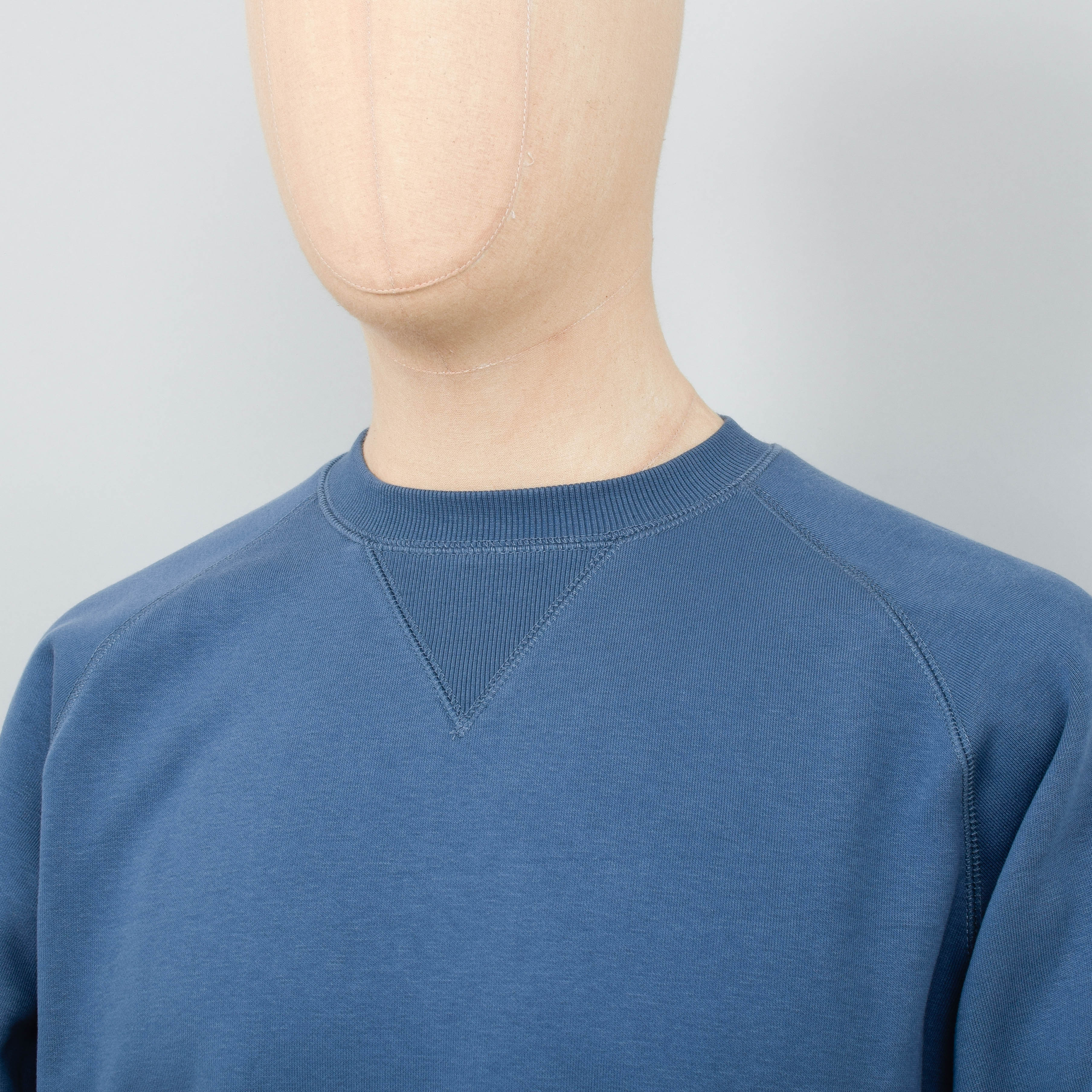 Carhartt WIP Chase Sweat - Storm Blue/Gold - Image 2