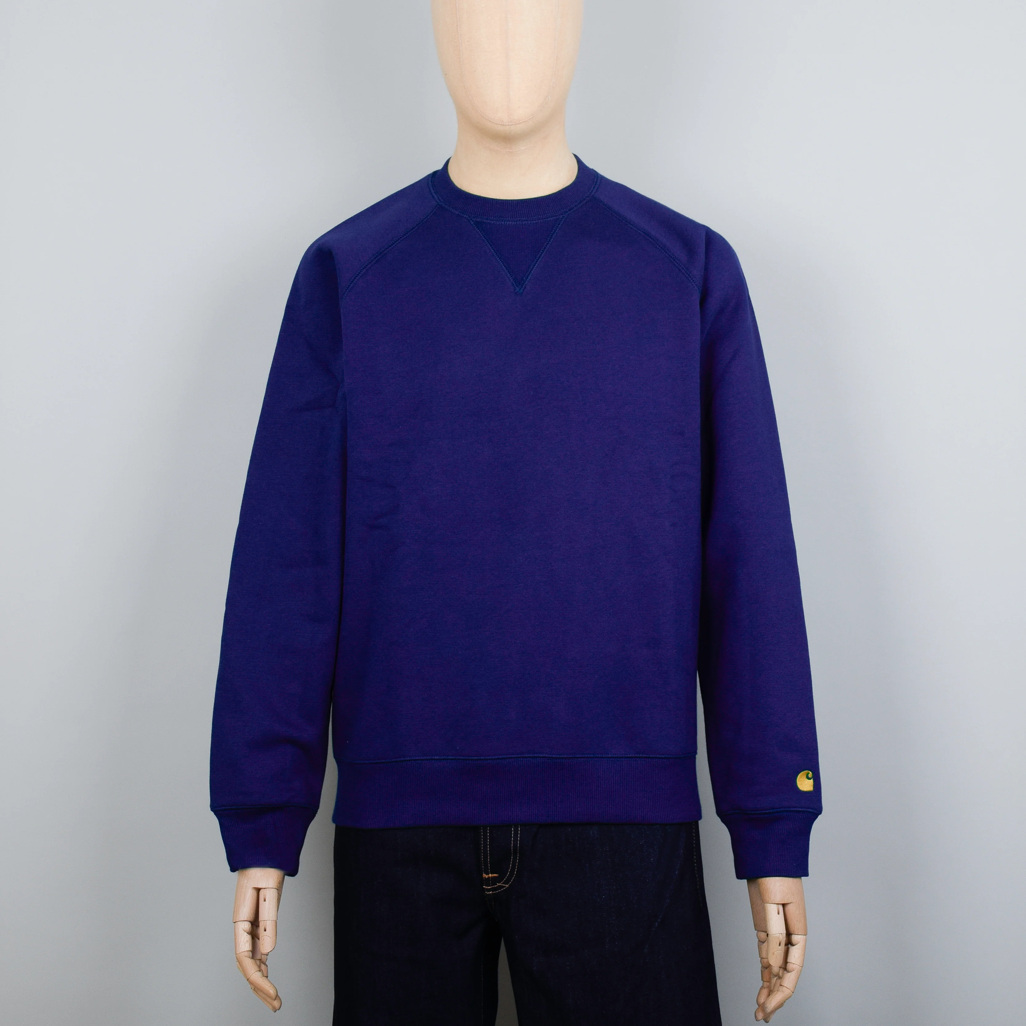 Carhartt WIP Chase Sweat - Tyrian/Gold