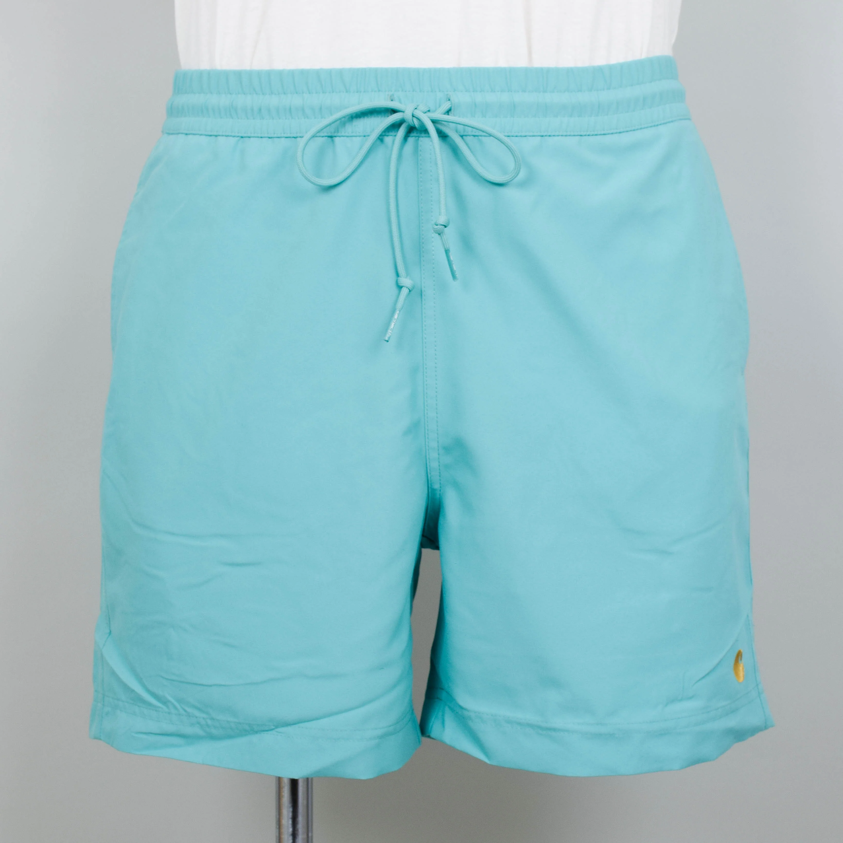 Carhartt WIP Chase Swim Trunks - Aqua Green / Gold