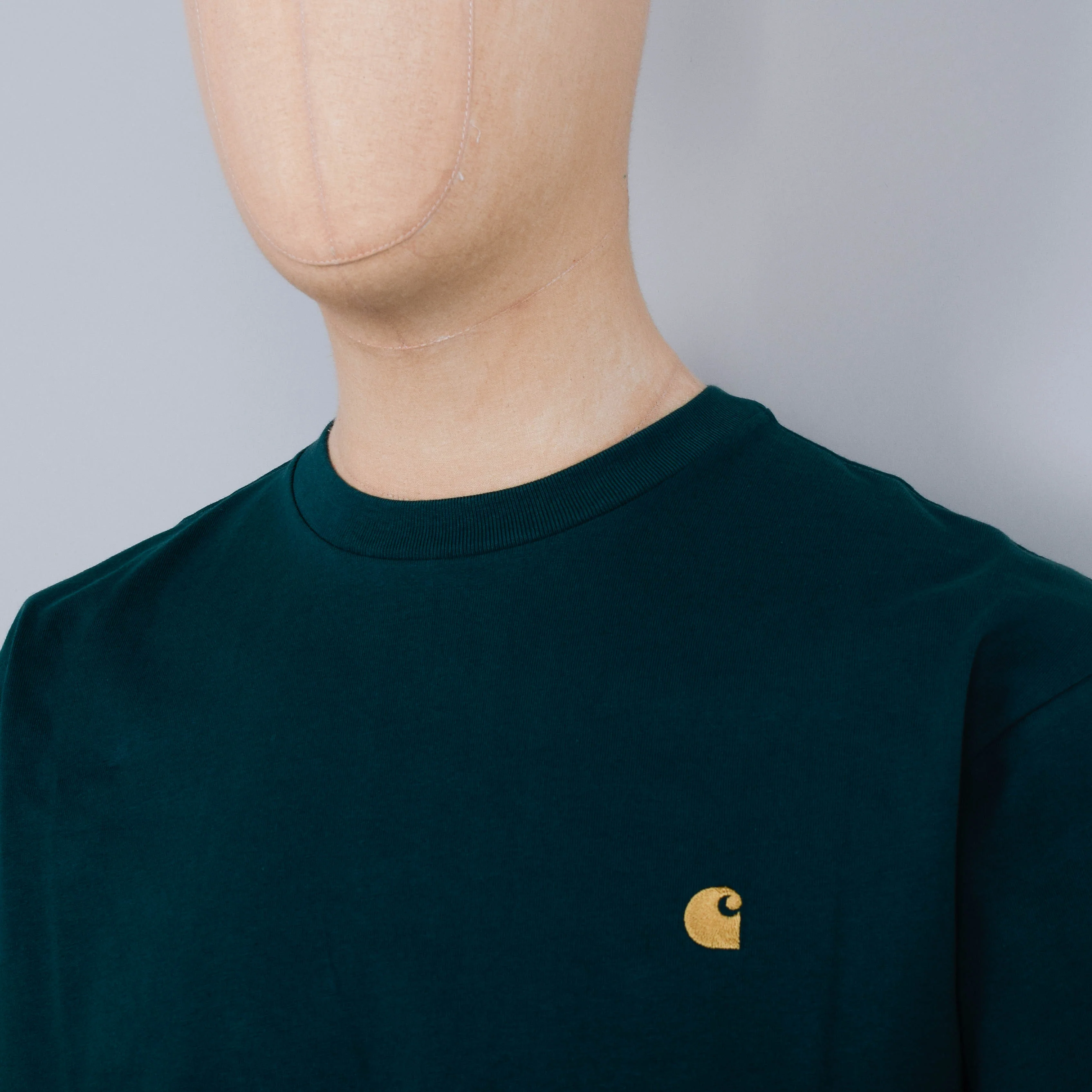 Carhartt WIP Chase T-Shirt S/S - Chervil / Gold - Image 2