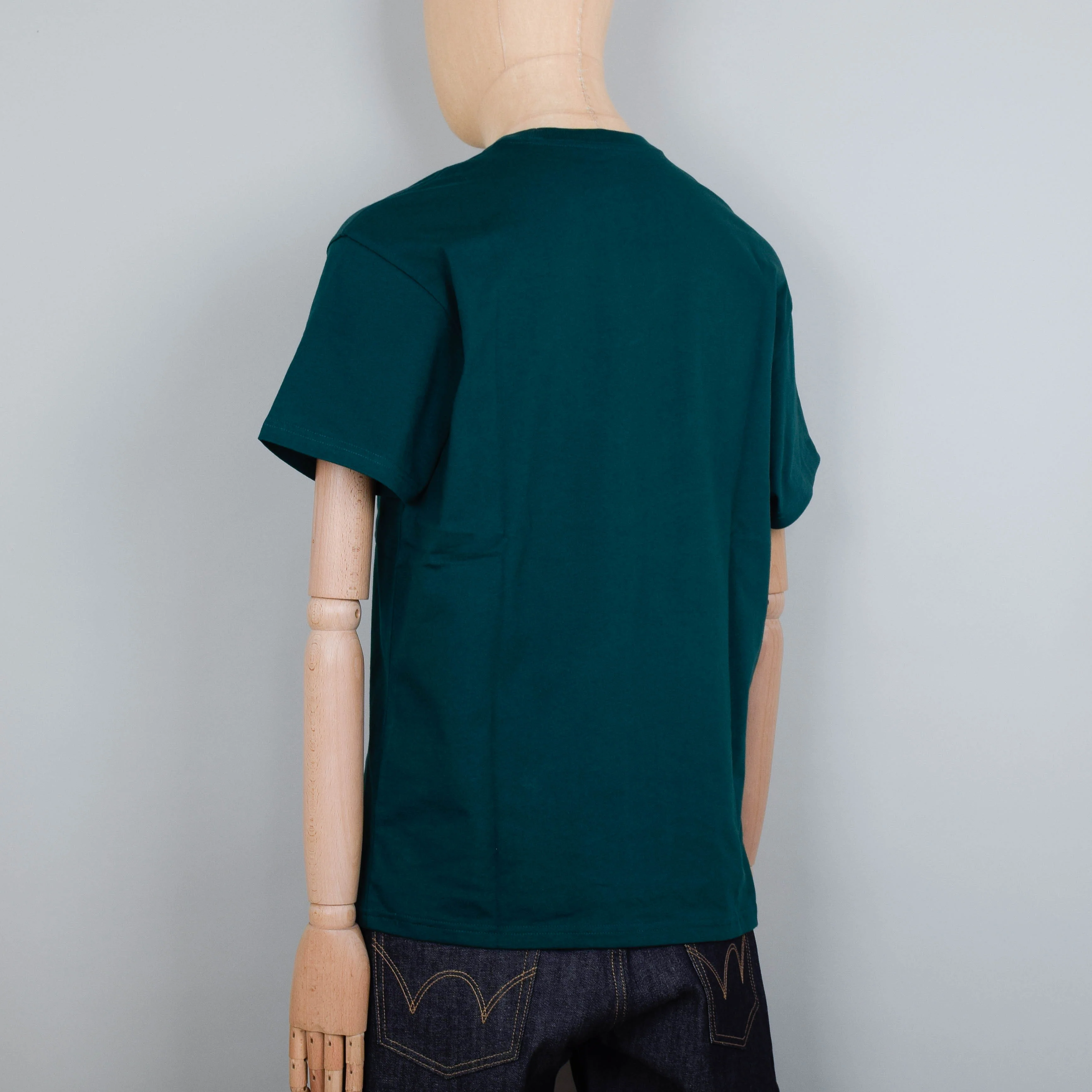 Carhartt WIP Chase T-Shirt S/S - Chervil / Gold - Image 3