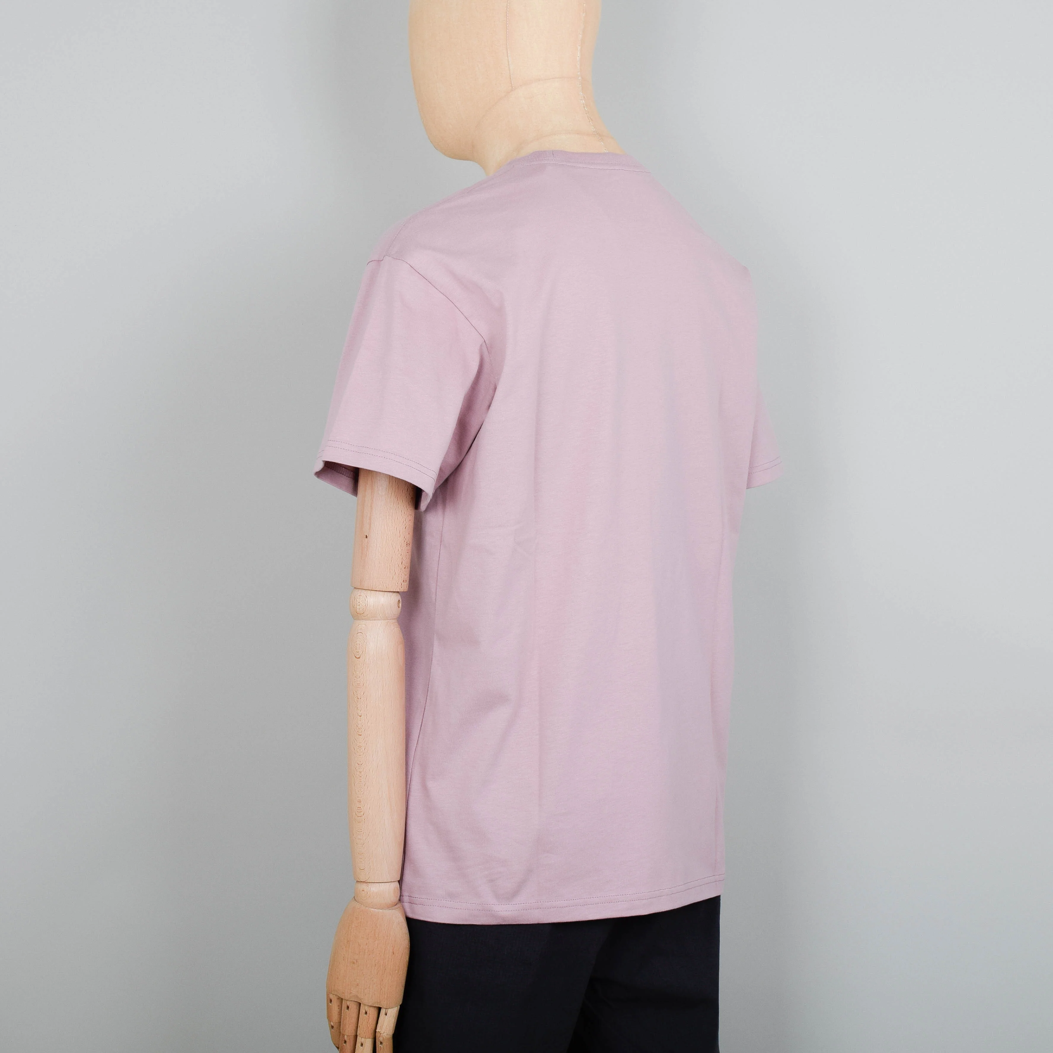 Carhartt WIP Chase T-Shirt S/S - Glassy Pink / Gold - Image 3