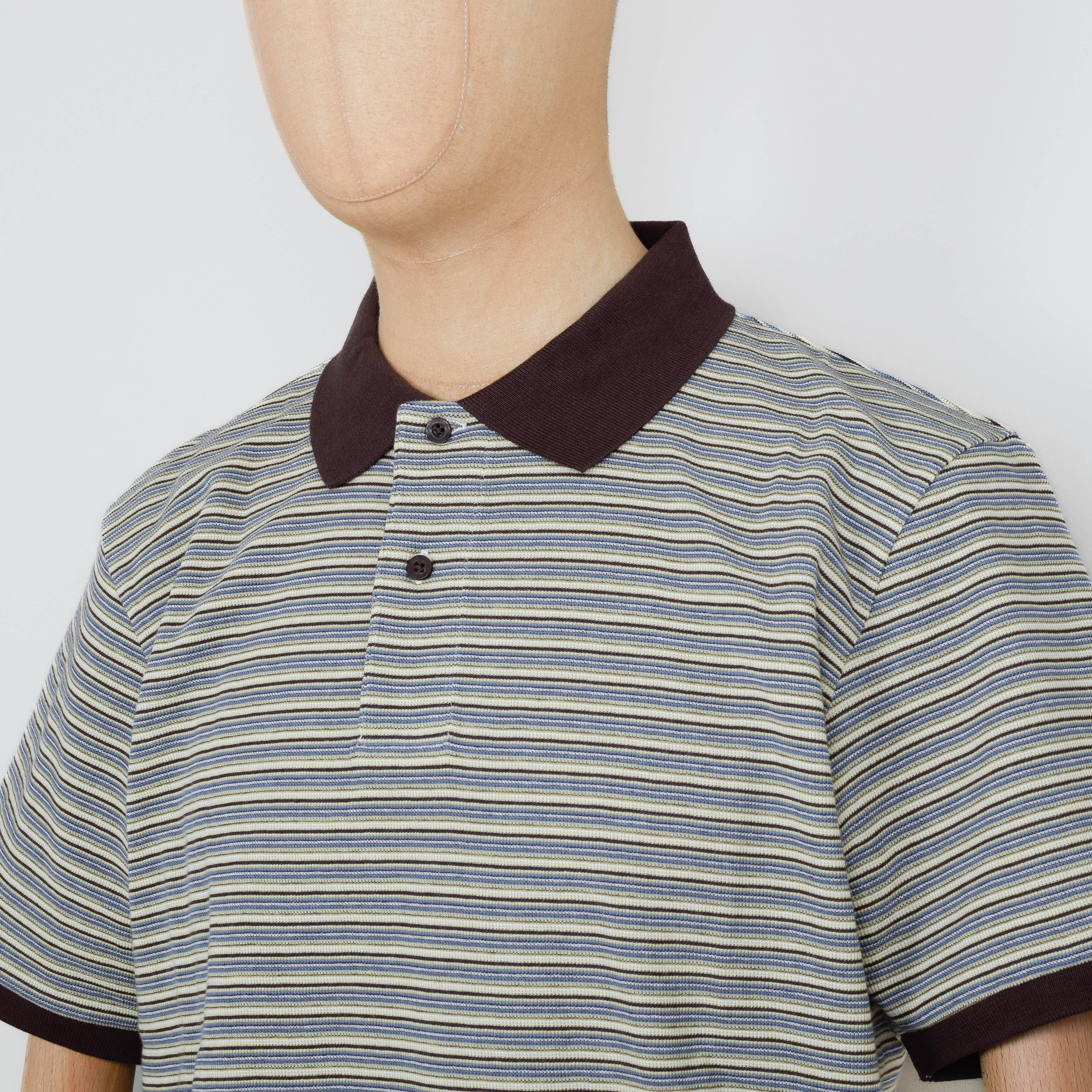 Carhartt WIP Dion Polo Cotton Waffle - Dion Stripe Waffle - Image 2