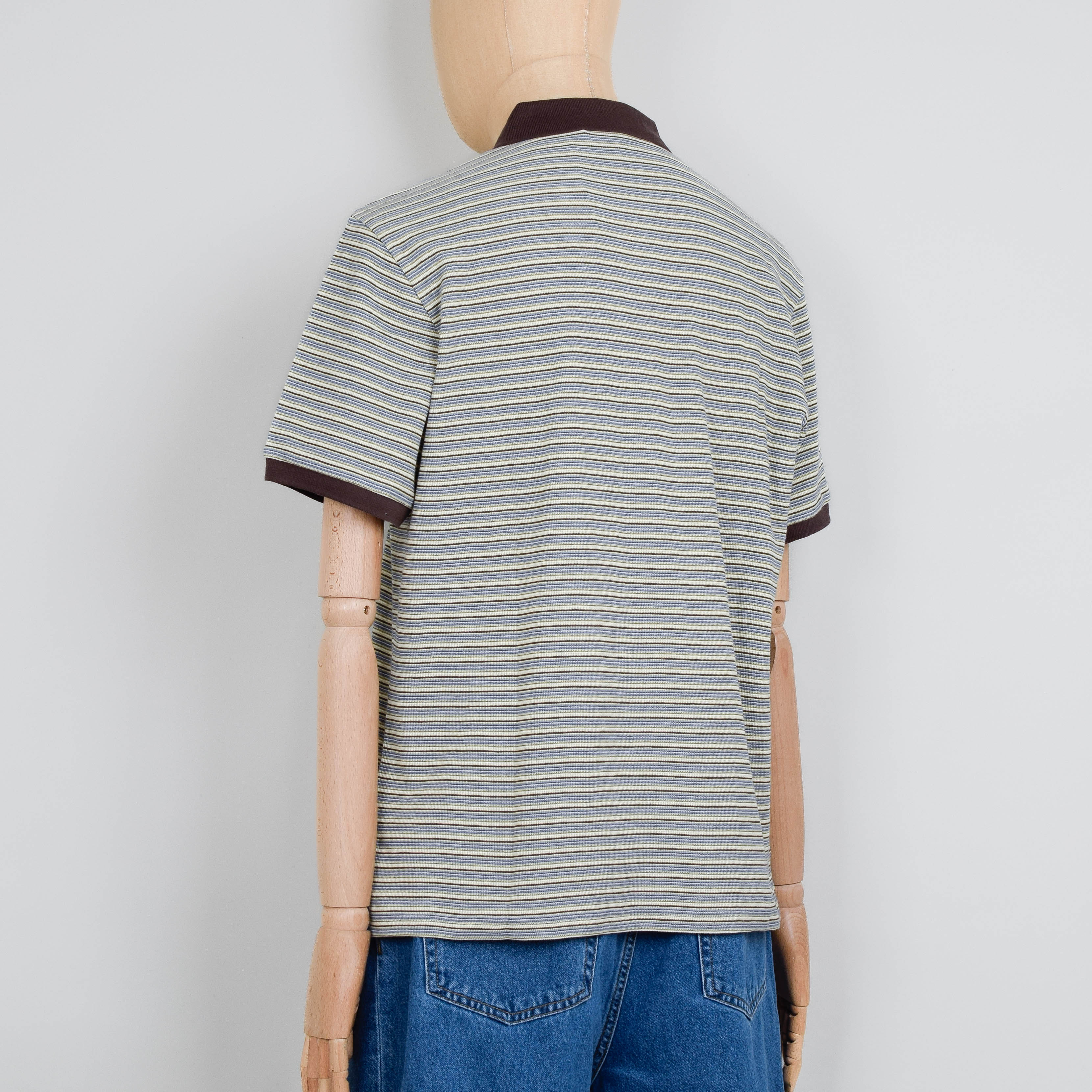 Carhartt WIP Dion Polo Cotton Waffle - Dion Stripe Waffle - Image 3