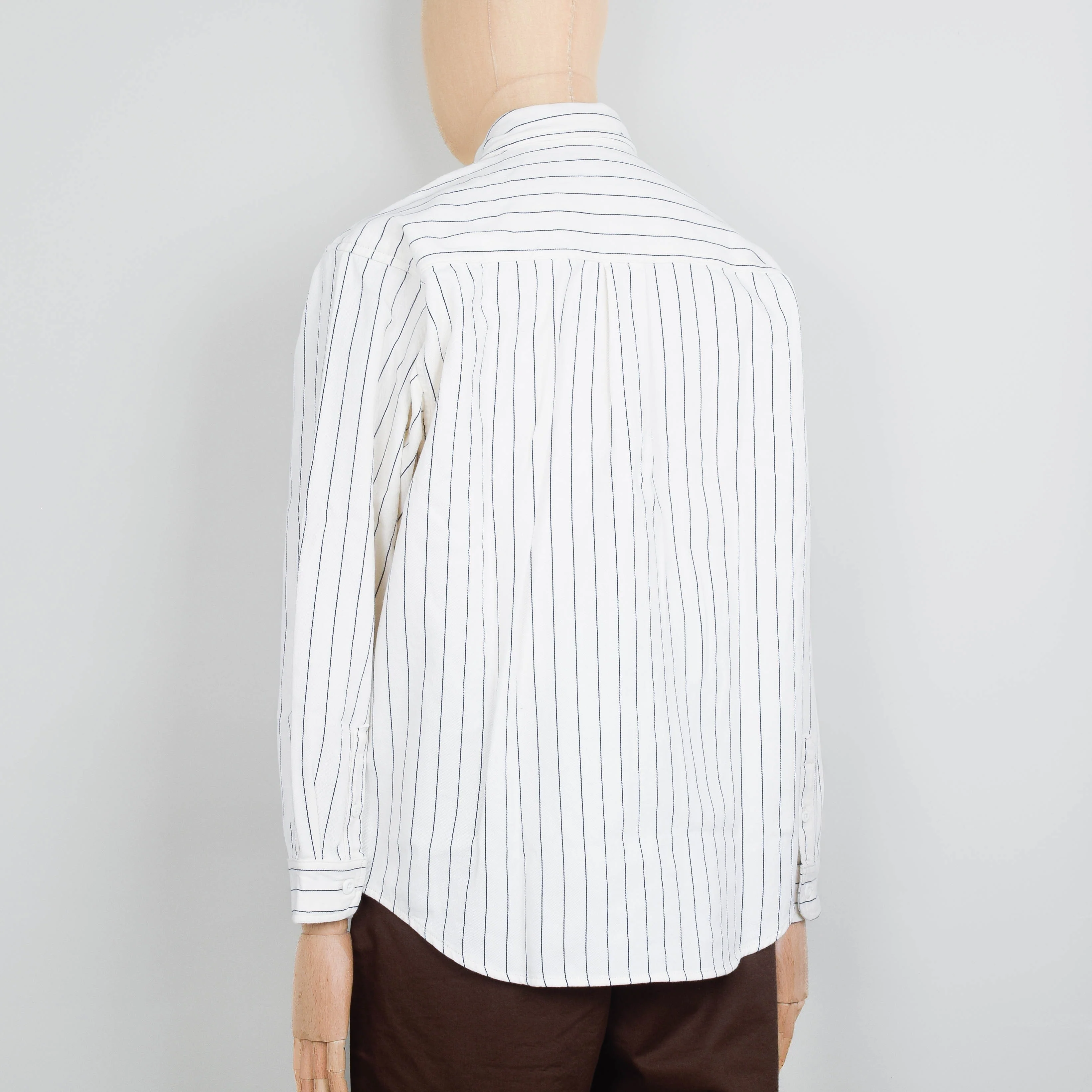 Carhartt WIP Hendry Shirt Jac Seaton Stripe - Wax / Dark Navy - Image 3