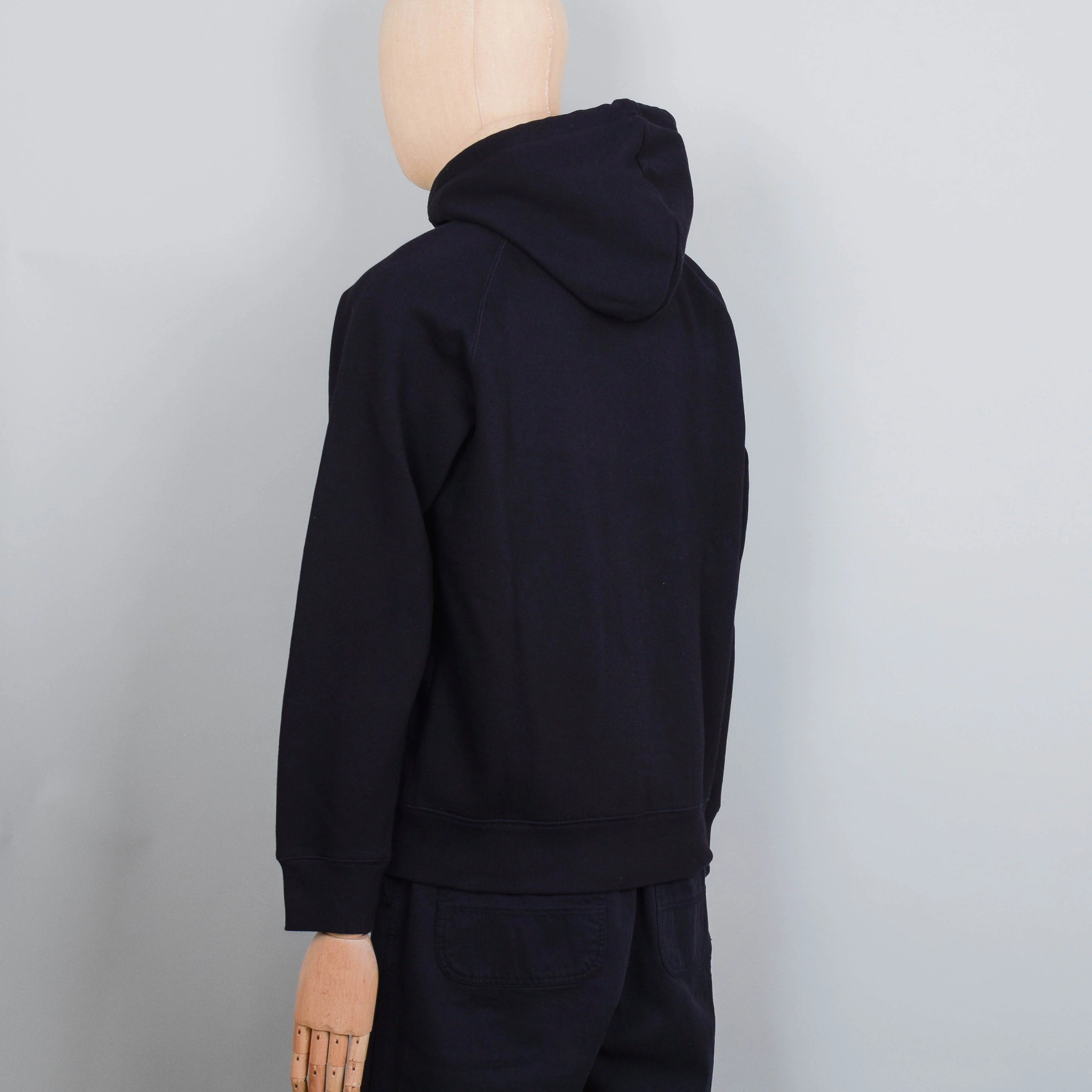 Carhartt WIP Hooded Chase Sweat Jacket - Black/Gold - Image 4