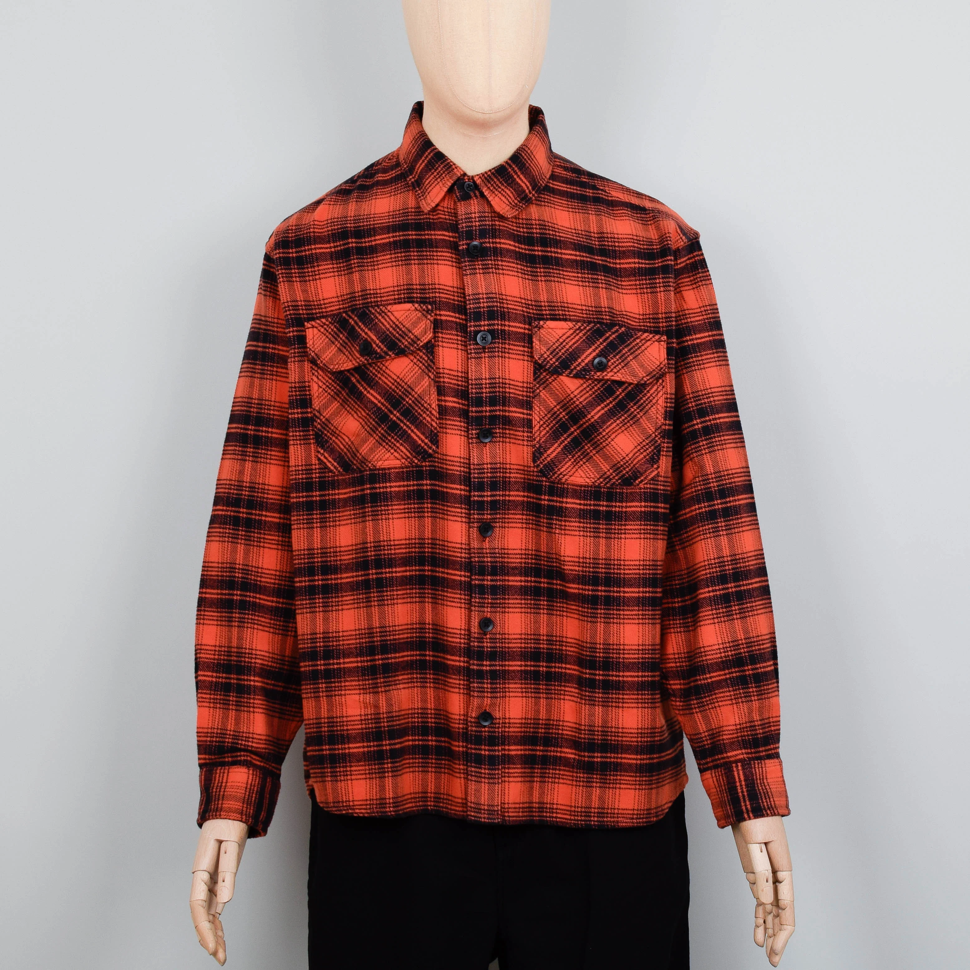 Carhartt WIP Krenz Shirt Check - Brick