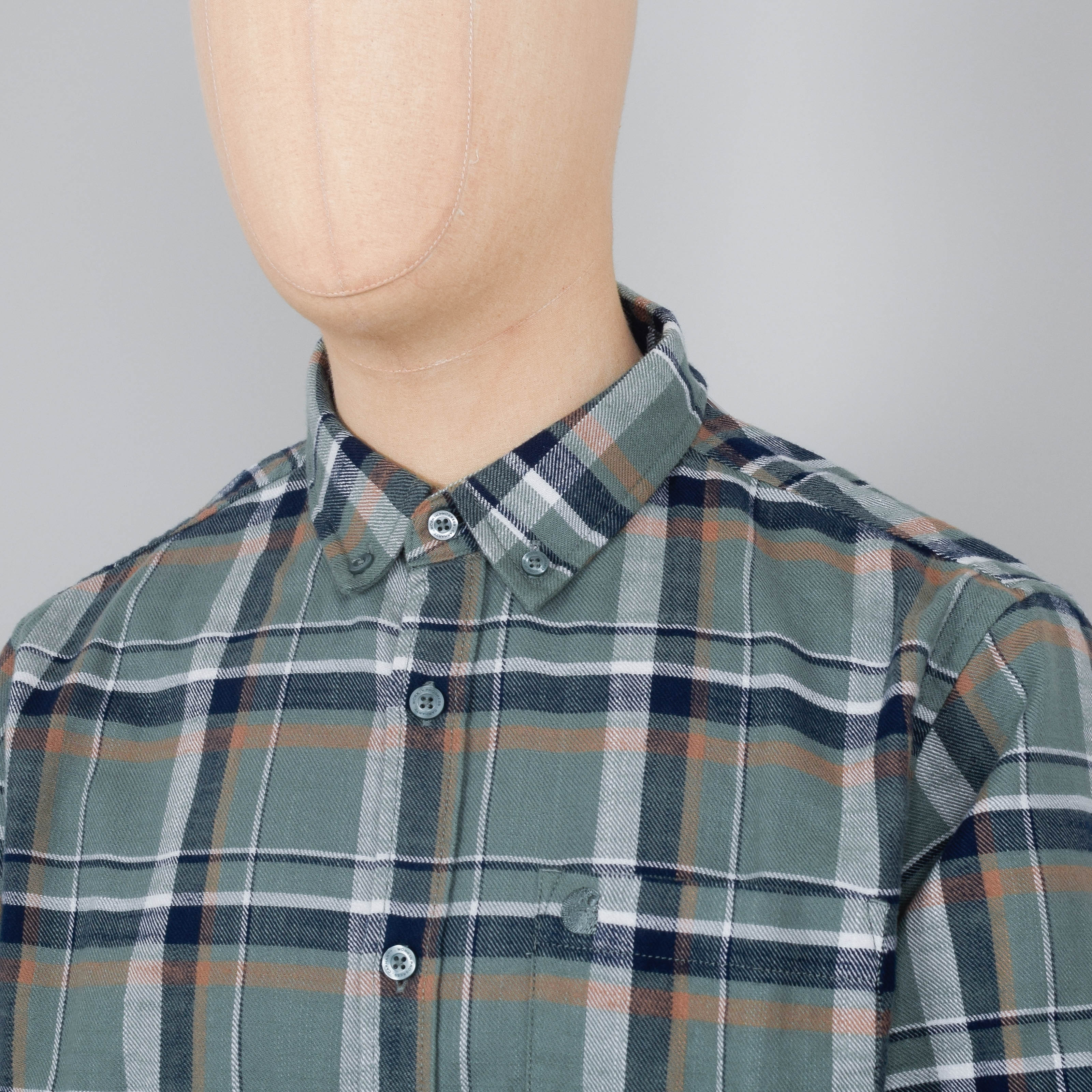 Carhartt WIP L/S Swenson Shirt - Park - Image 2