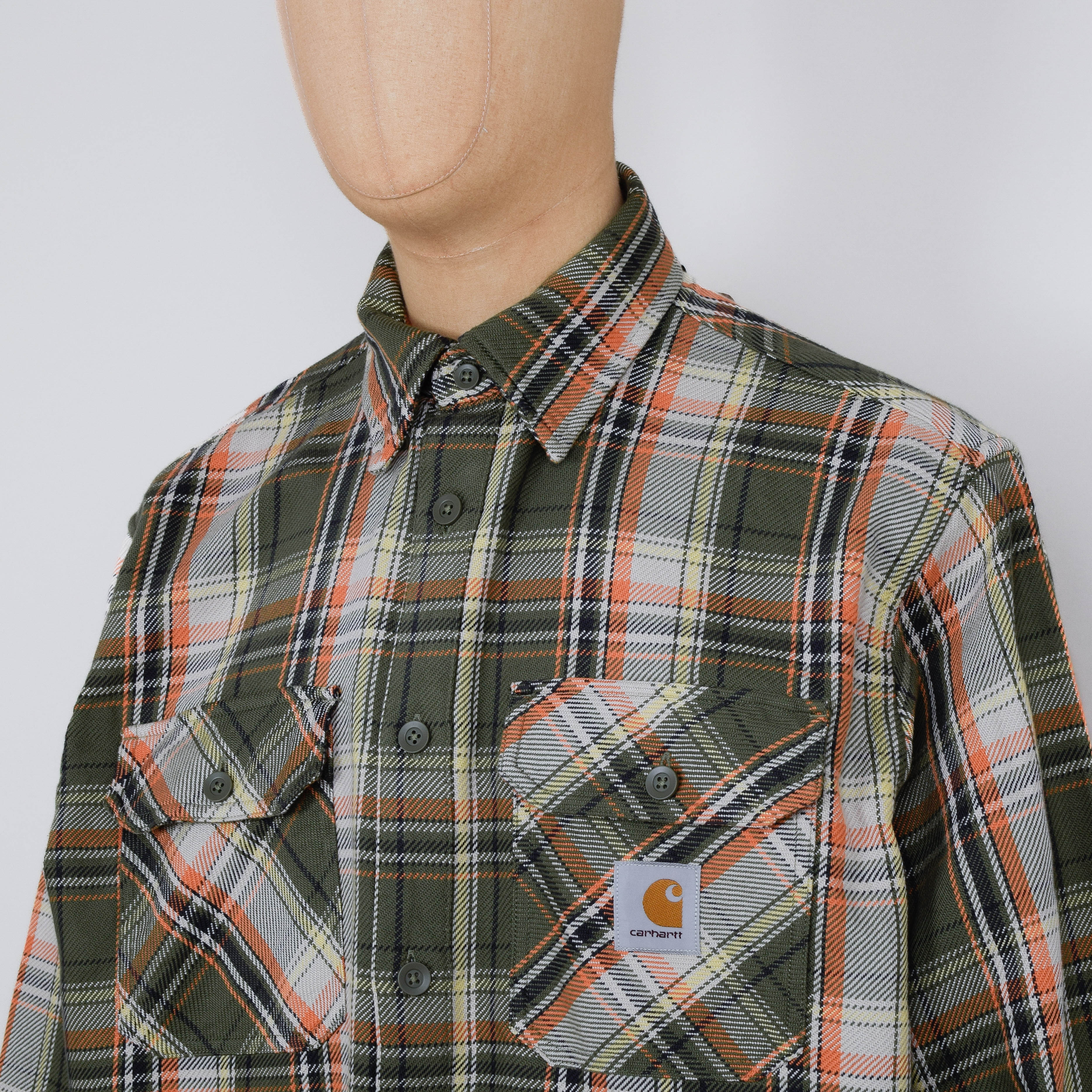 Carhartt WIP L/S Tunick Shirt - Dollar Green - Image 2