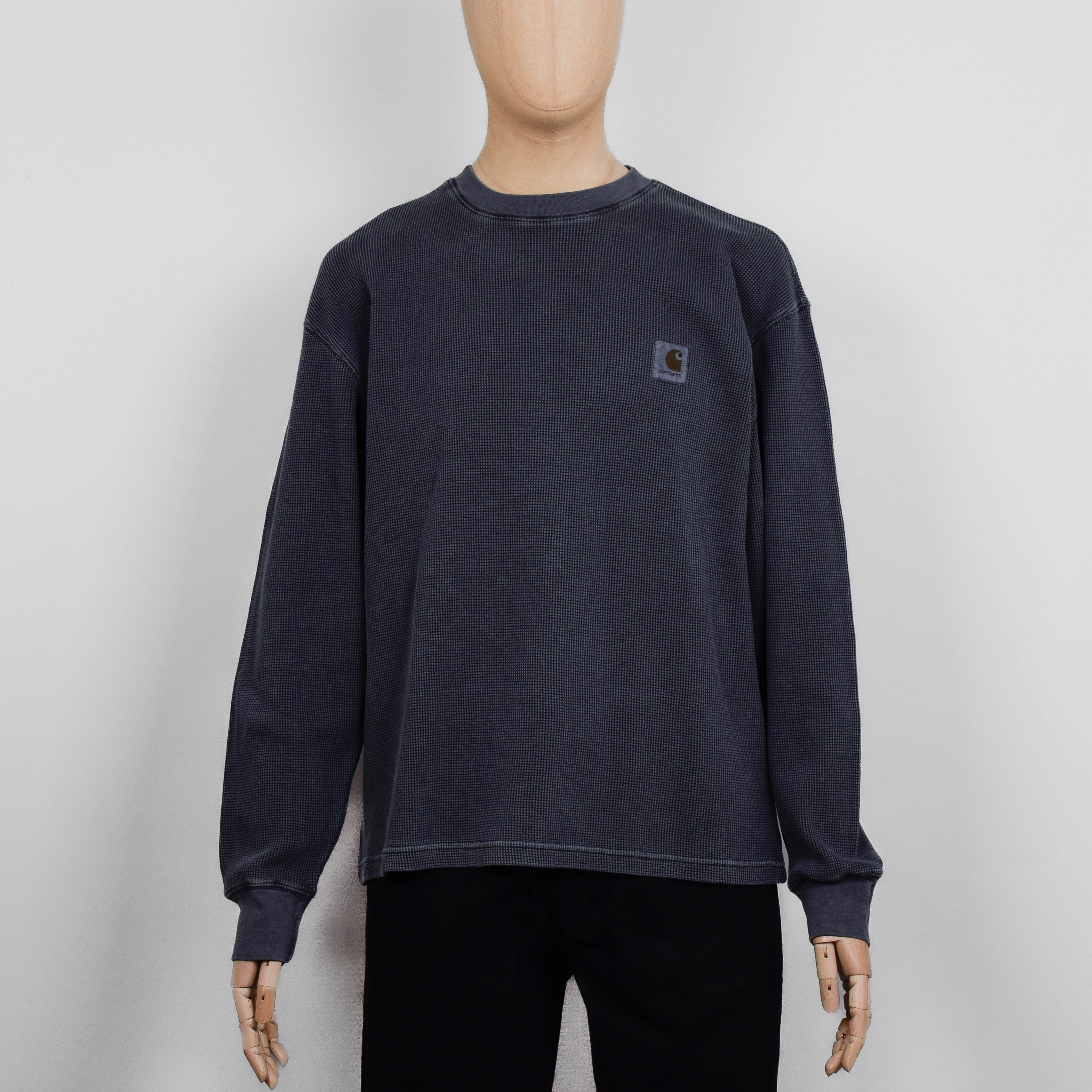 Carhartt WIP L/S Vista Waffle T-Shirt - Black