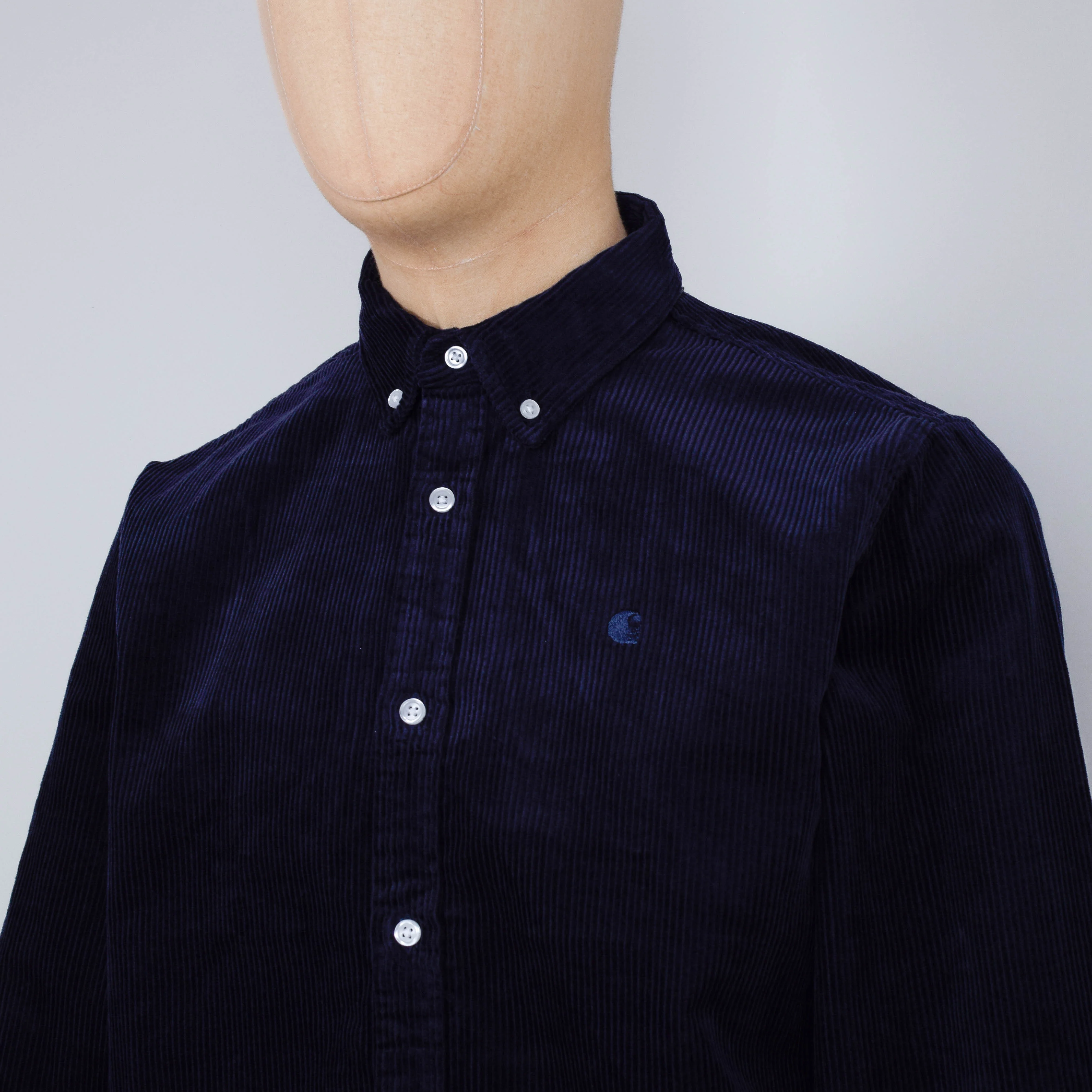 Carhartt WIP Madison Cord Shirt - Dark Navy - Image 2