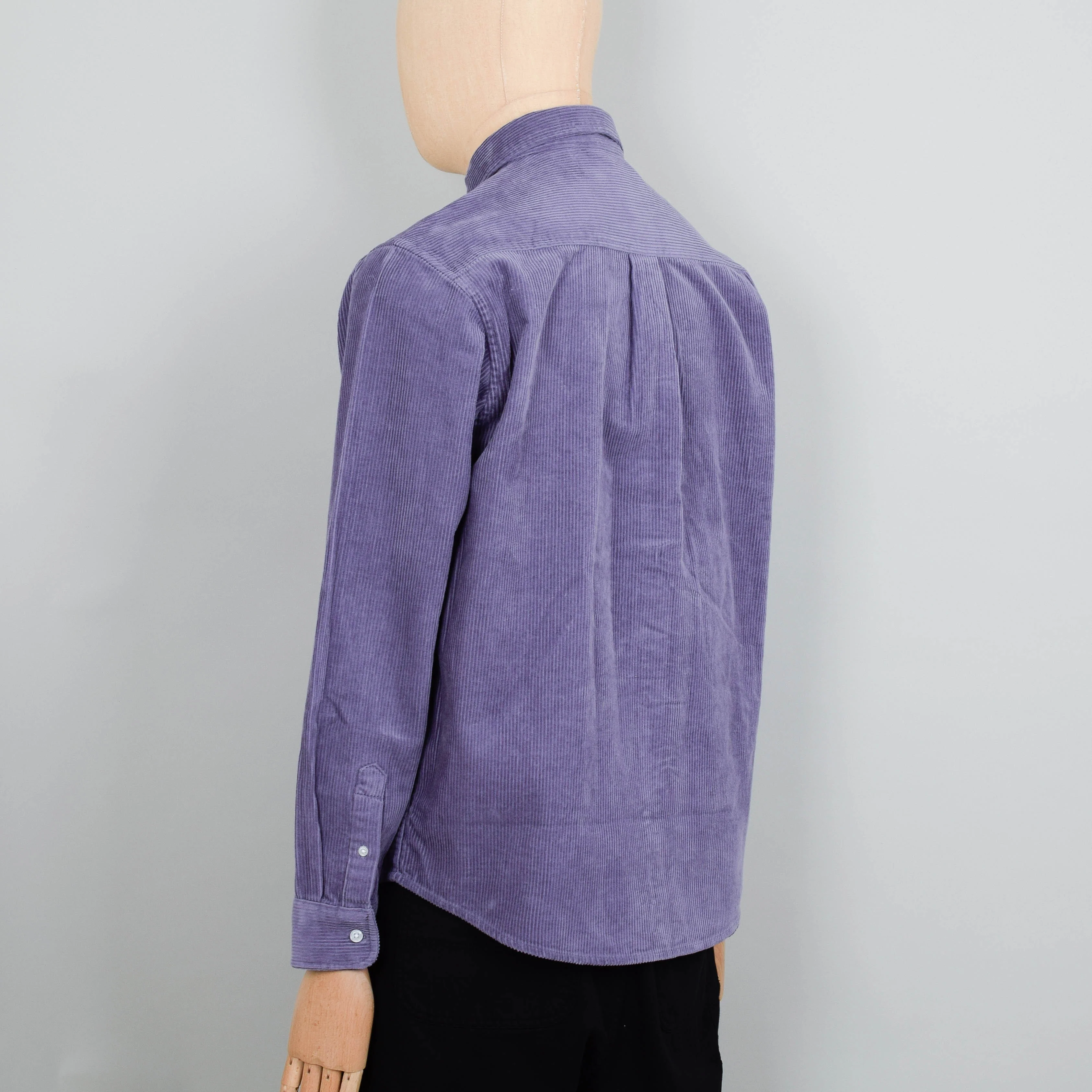 Carhartt WIP Madison Cord Shirt - Glassy Purple/Black - Image 3
