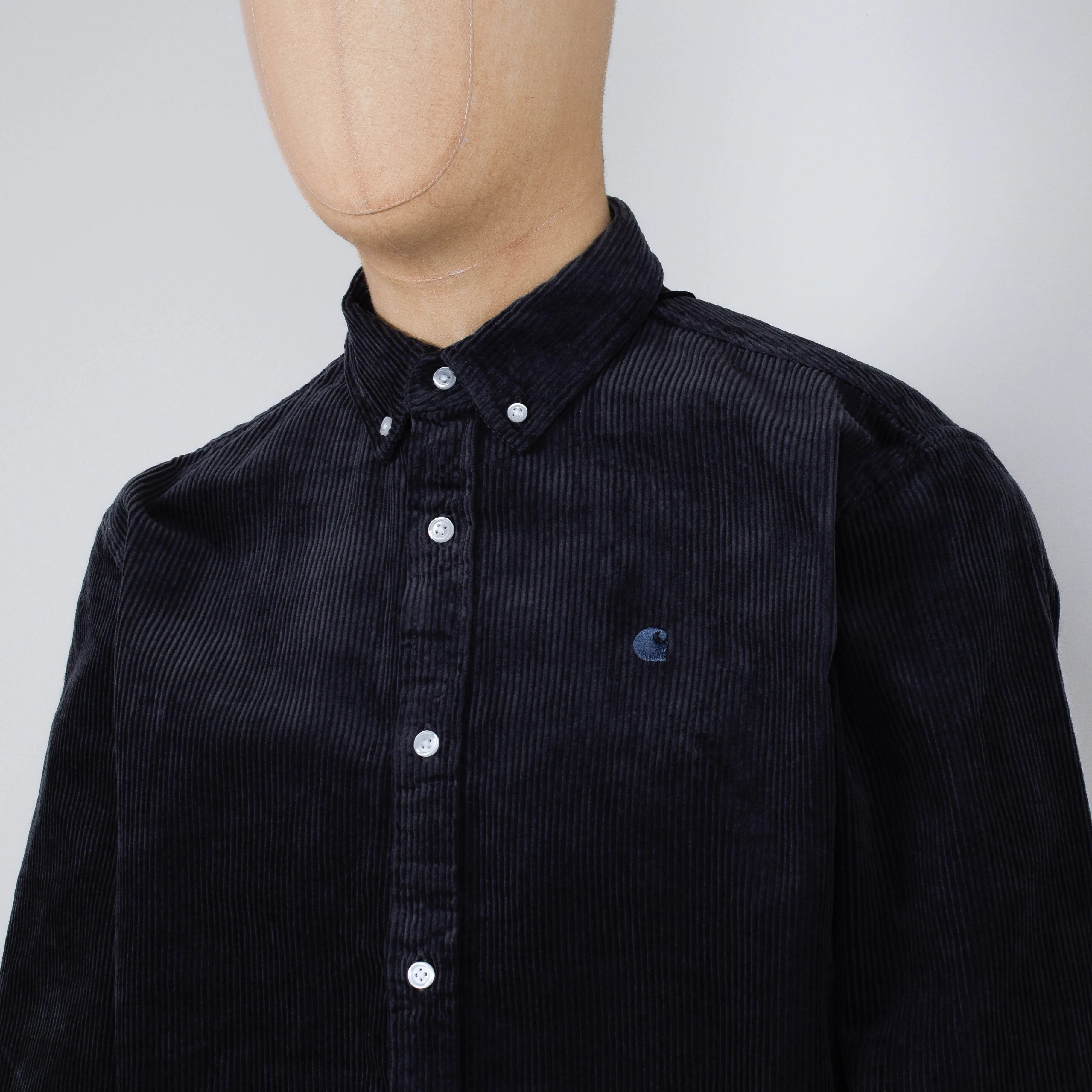 Carhartt WIP Madison Cord Shirt - Graphite - Image 2